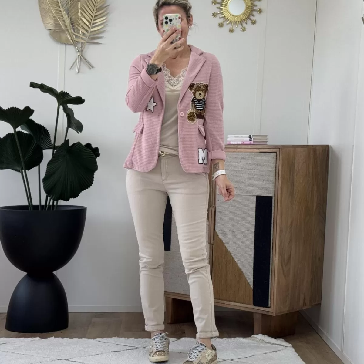 Blazer bear rose (taille petit)<Le Dressing de Sarah D Cheap