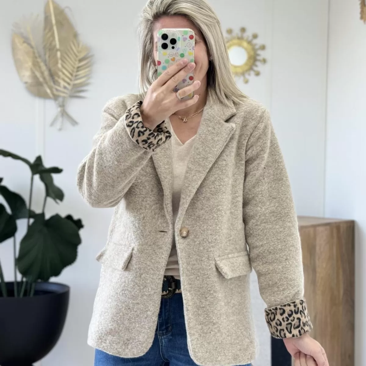 Blazer Olga beige<Le Dressing de Sarah D Online
