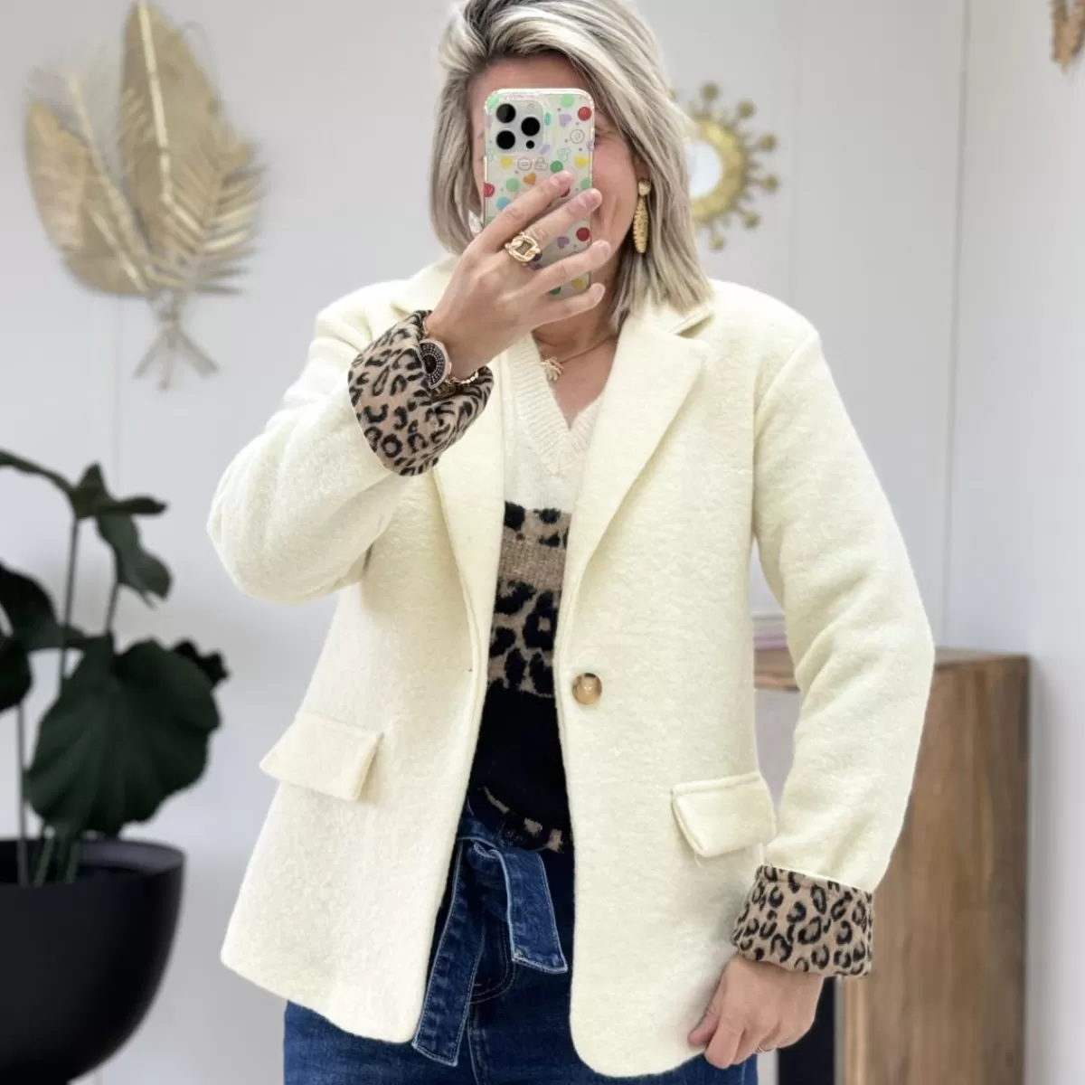 Blazer Olga blanc<Le Dressing de Sarah D Best