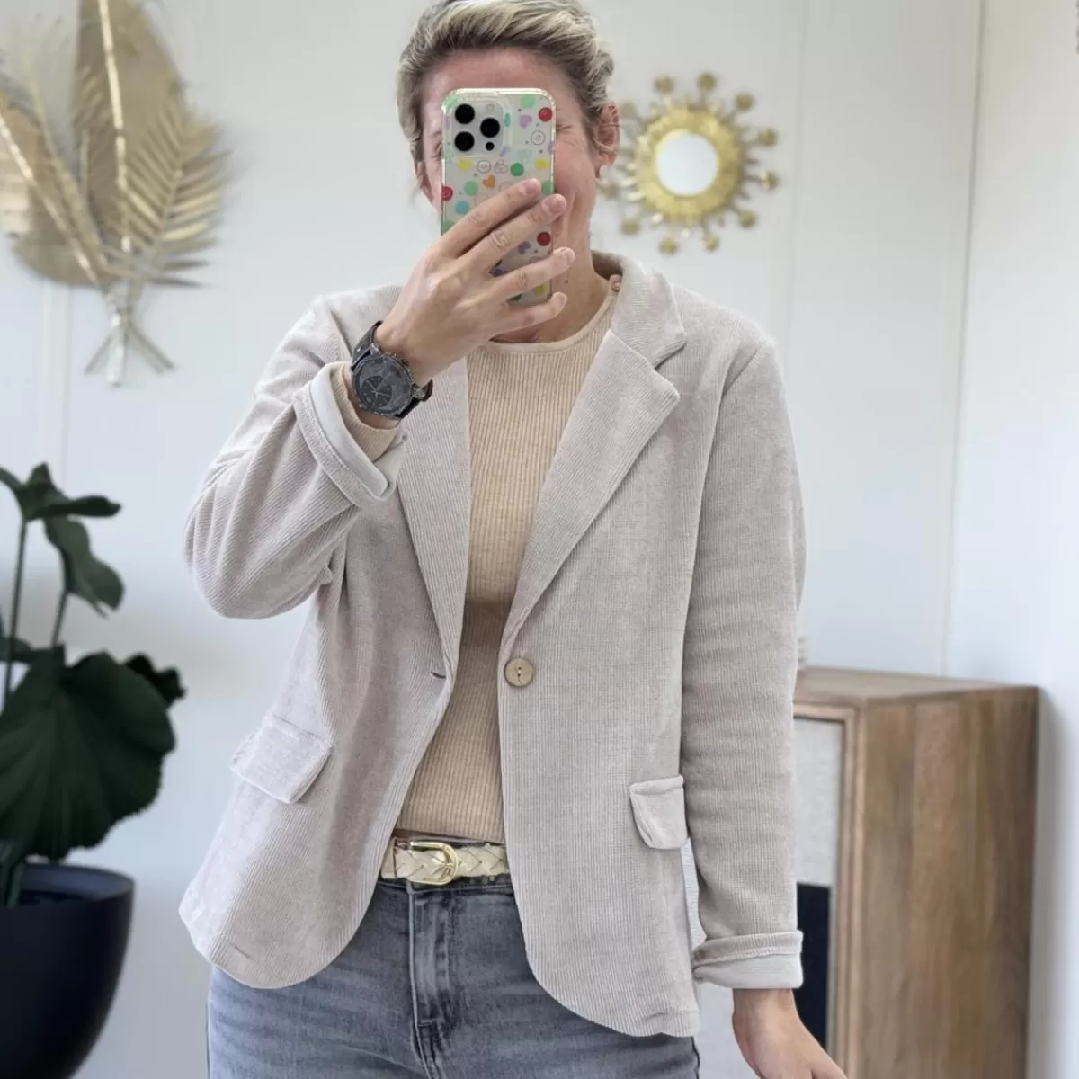 Blazer rock beige<Le Dressing de Sarah D Sale