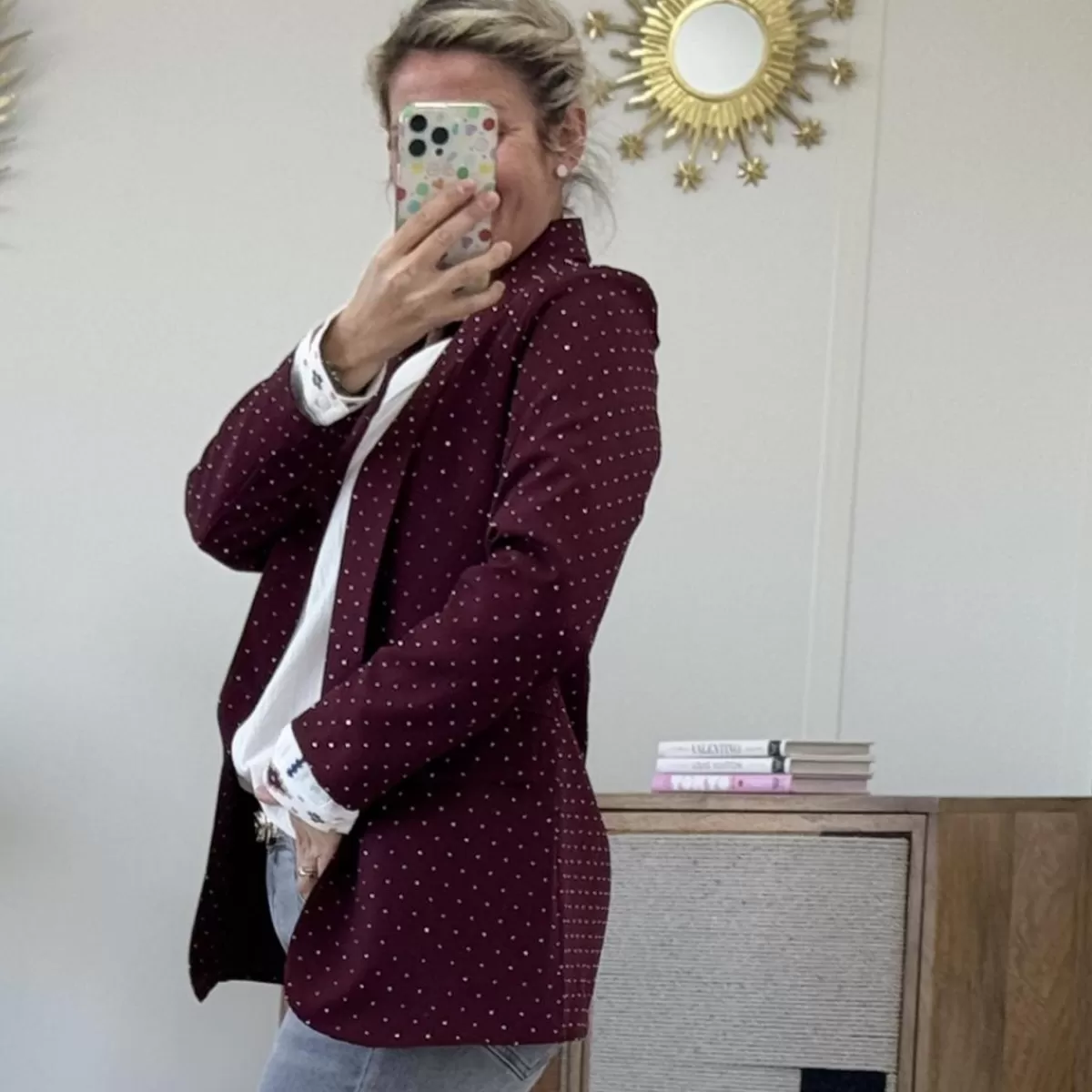 Blazer Scintillant bordeaux<Le Dressing de Sarah D Best Sale