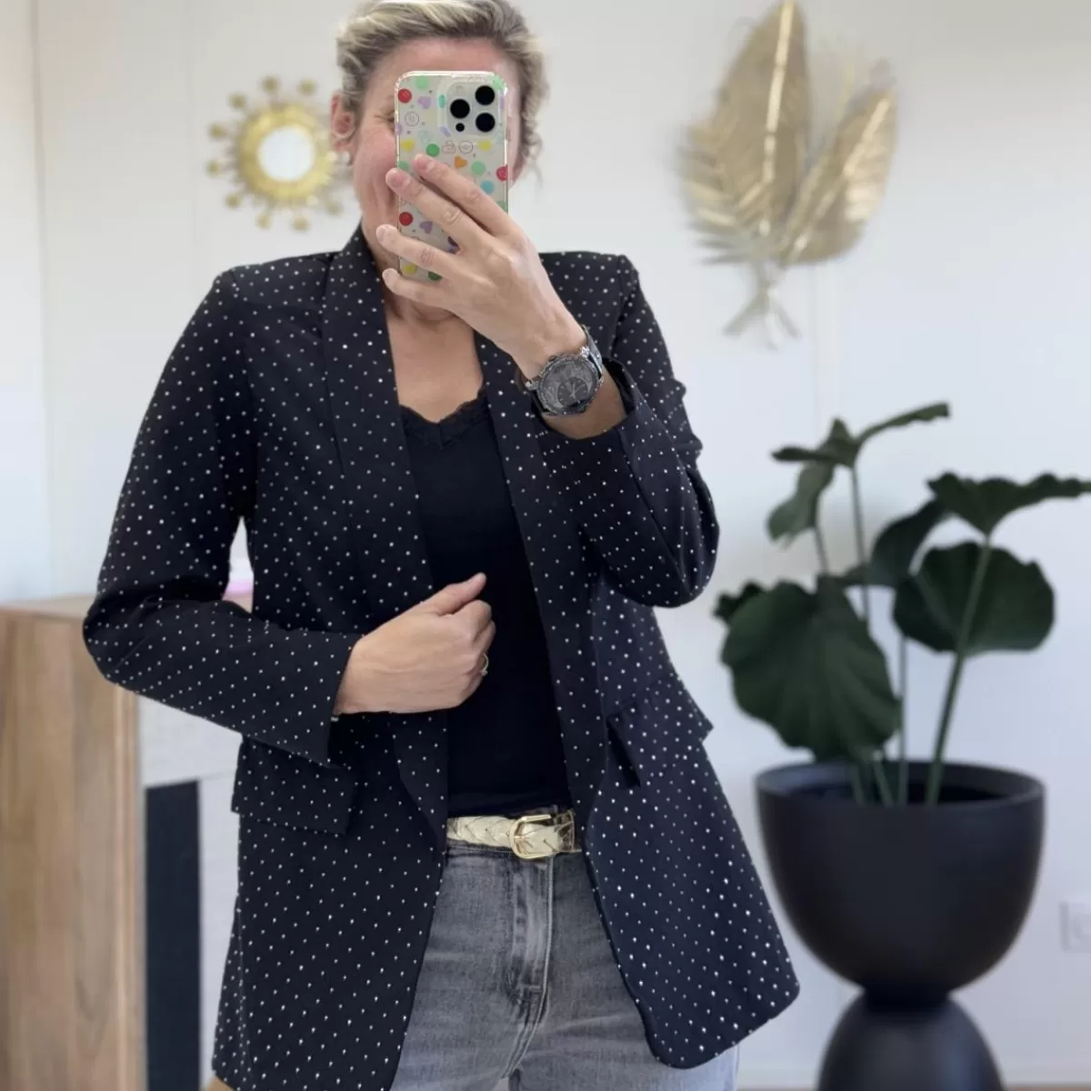 Blazer Scintillant noir<Le Dressing de Sarah D Hot