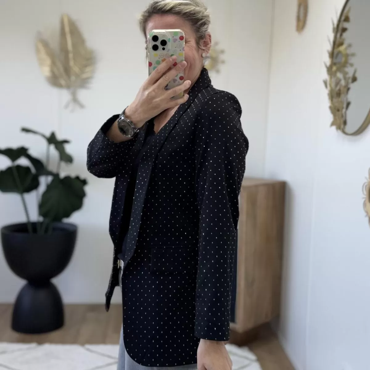 Blazer Scintillant noir<Le Dressing de Sarah D Hot