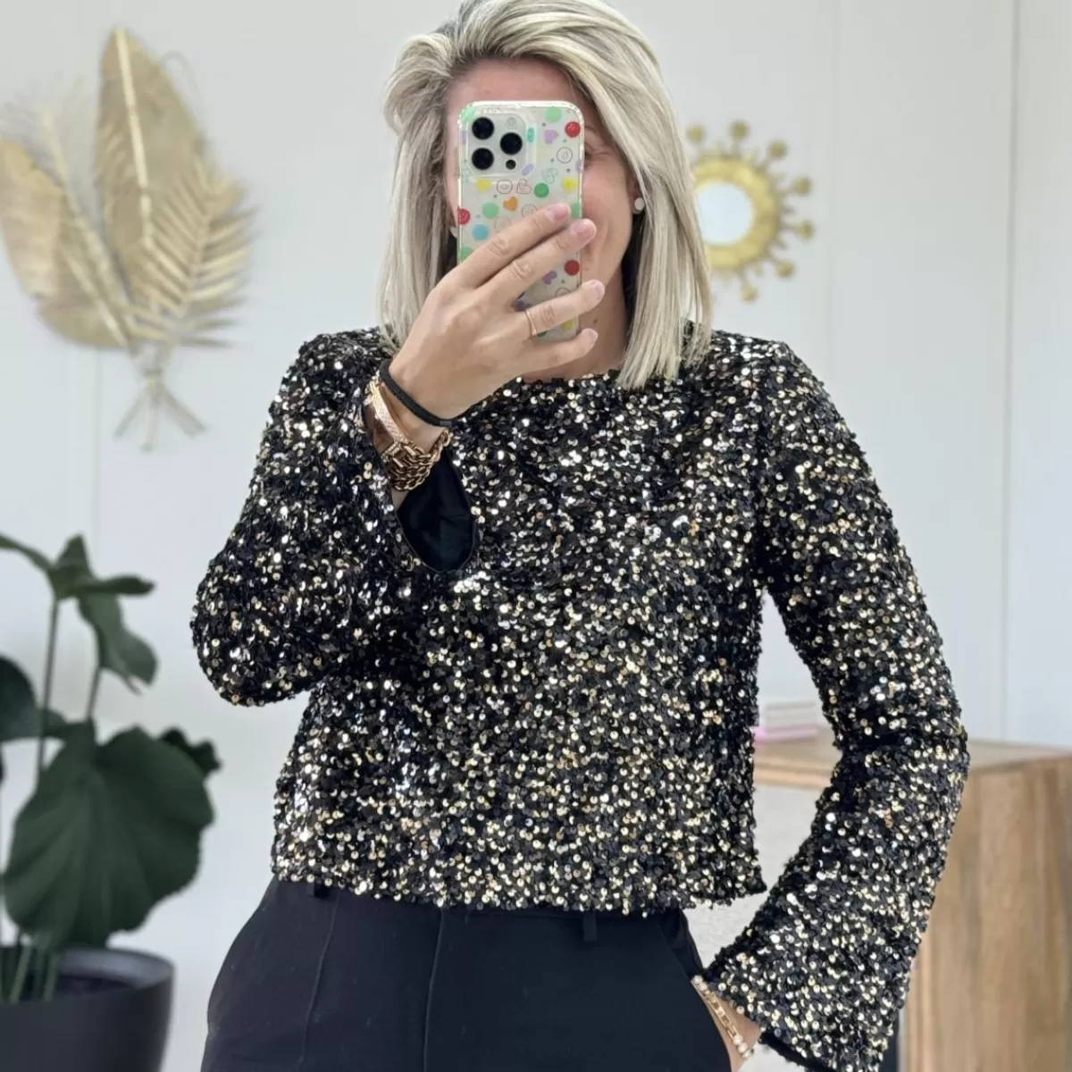 Blouse Kimberlay noir<Le Dressing de Sarah D New