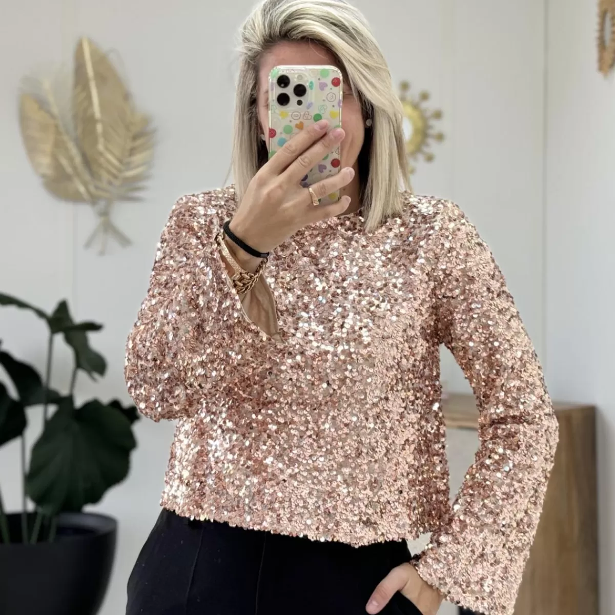 Blouse Kimberlay rose<Le Dressing de Sarah D Best