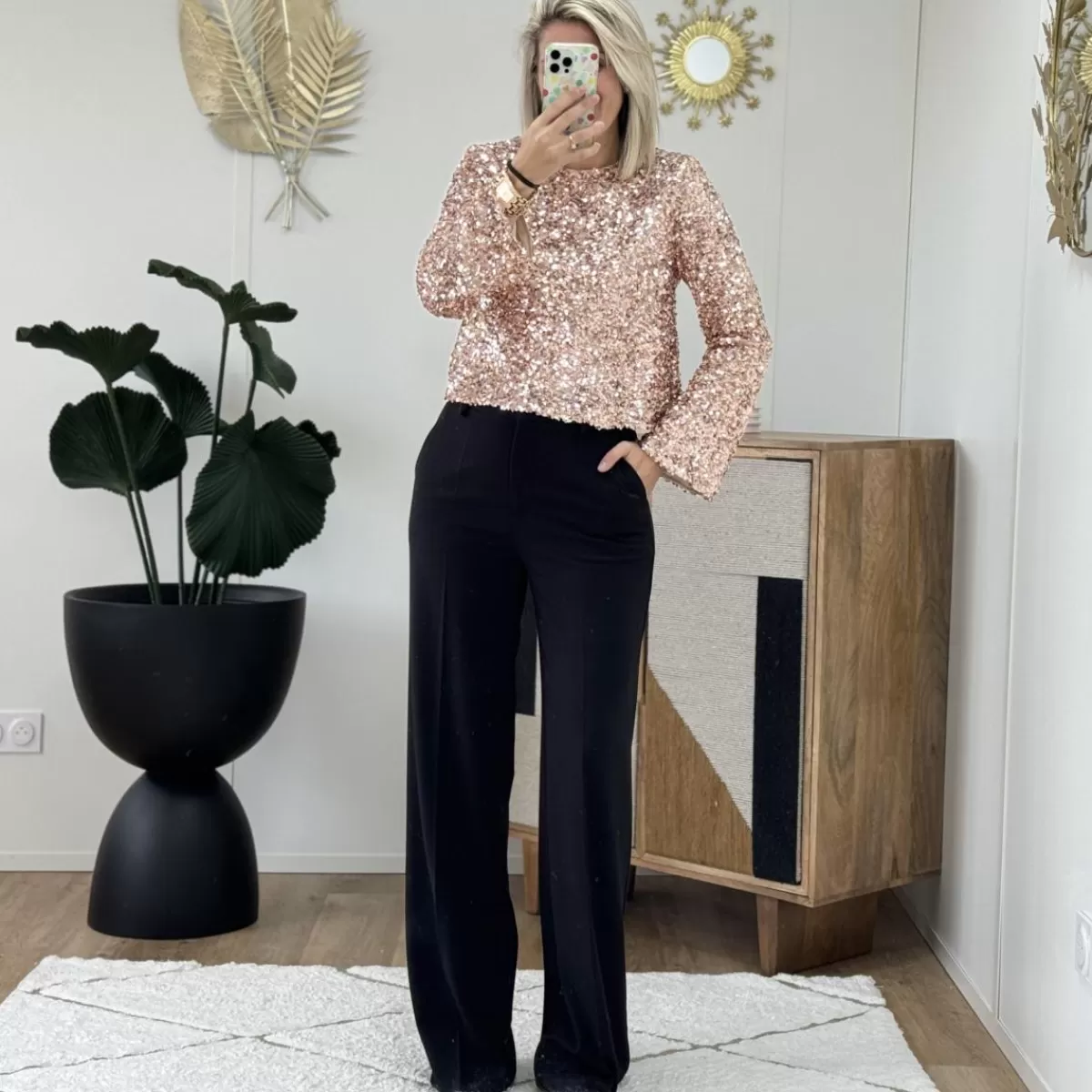 Blouse Kimberlay rose<Le Dressing de Sarah D Best