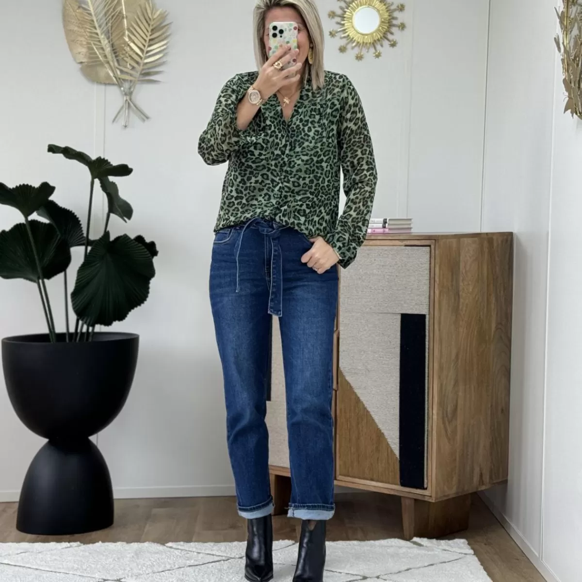 Chemise Vera kaki<Le Dressing de Sarah D Flash Sale