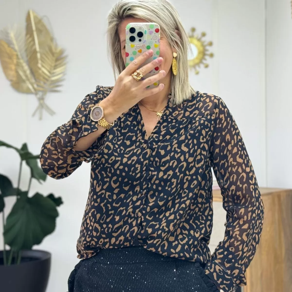 Chemise Vera noire<Le Dressing de Sarah D Clearance