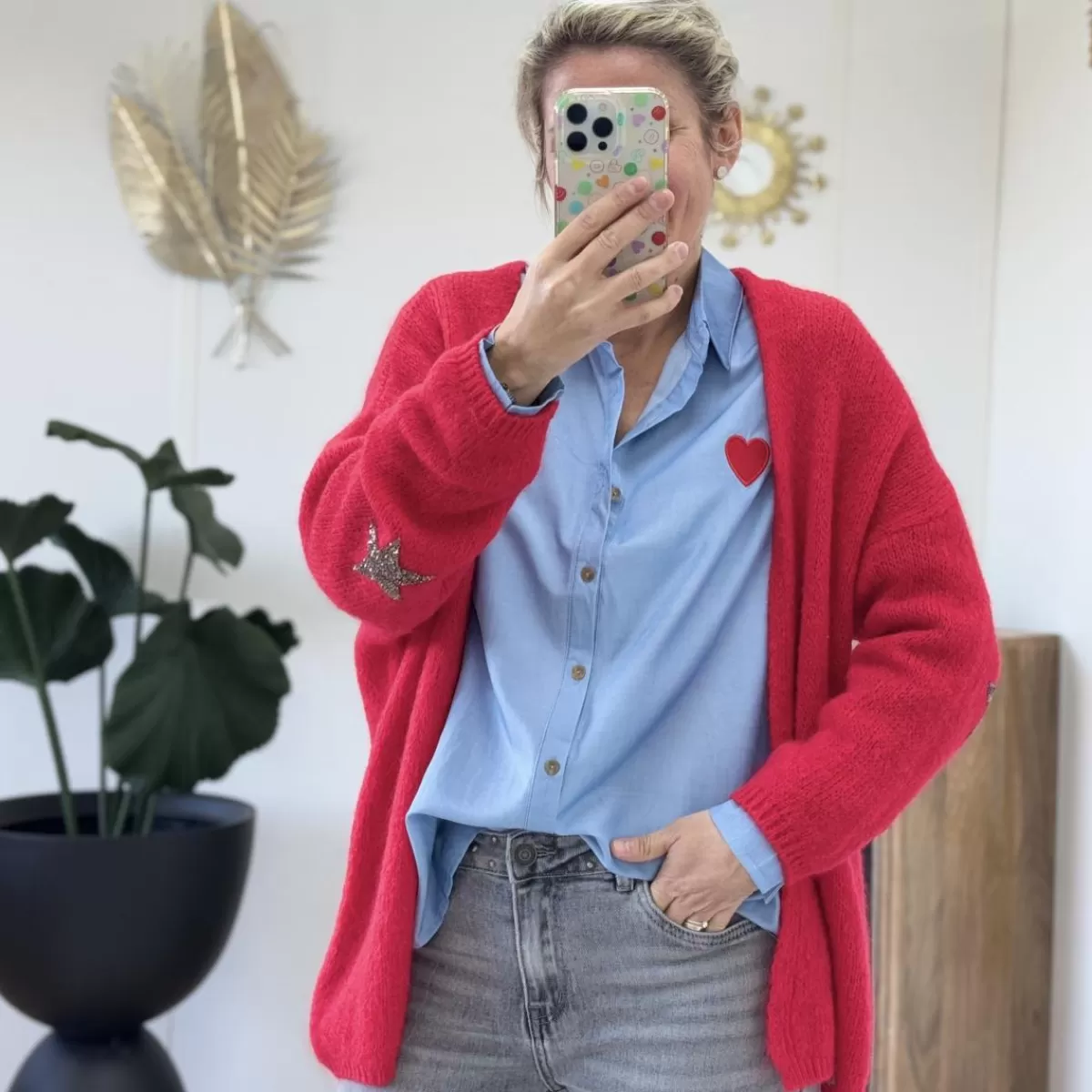 Gilet Adam rouge<Le Dressing de Sarah D Store