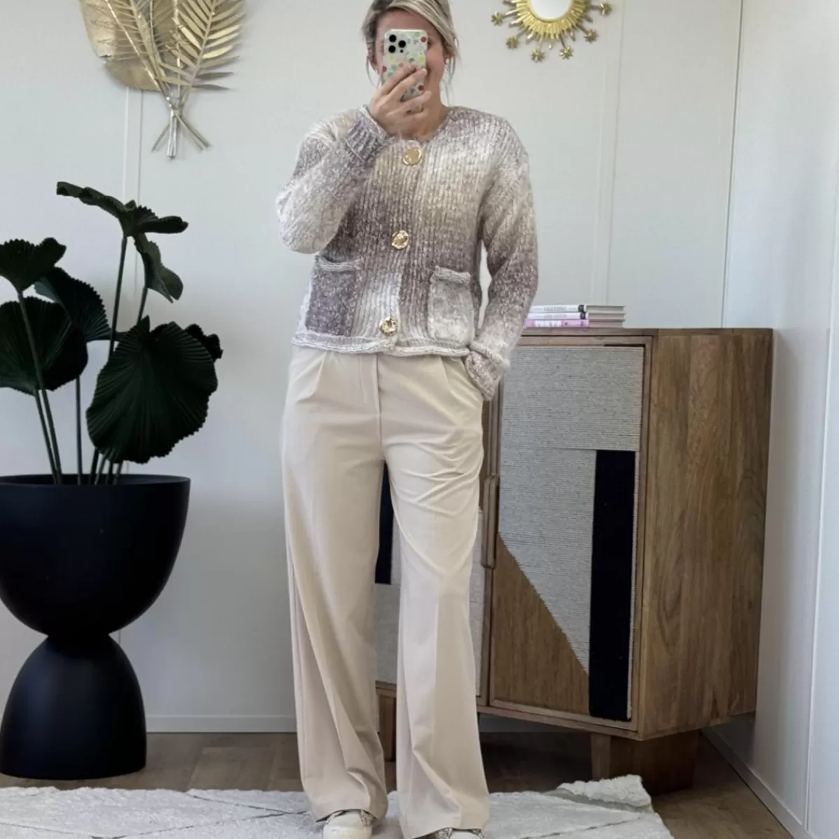 Gilet Beverly beige<Le Dressing de Sarah D Discount