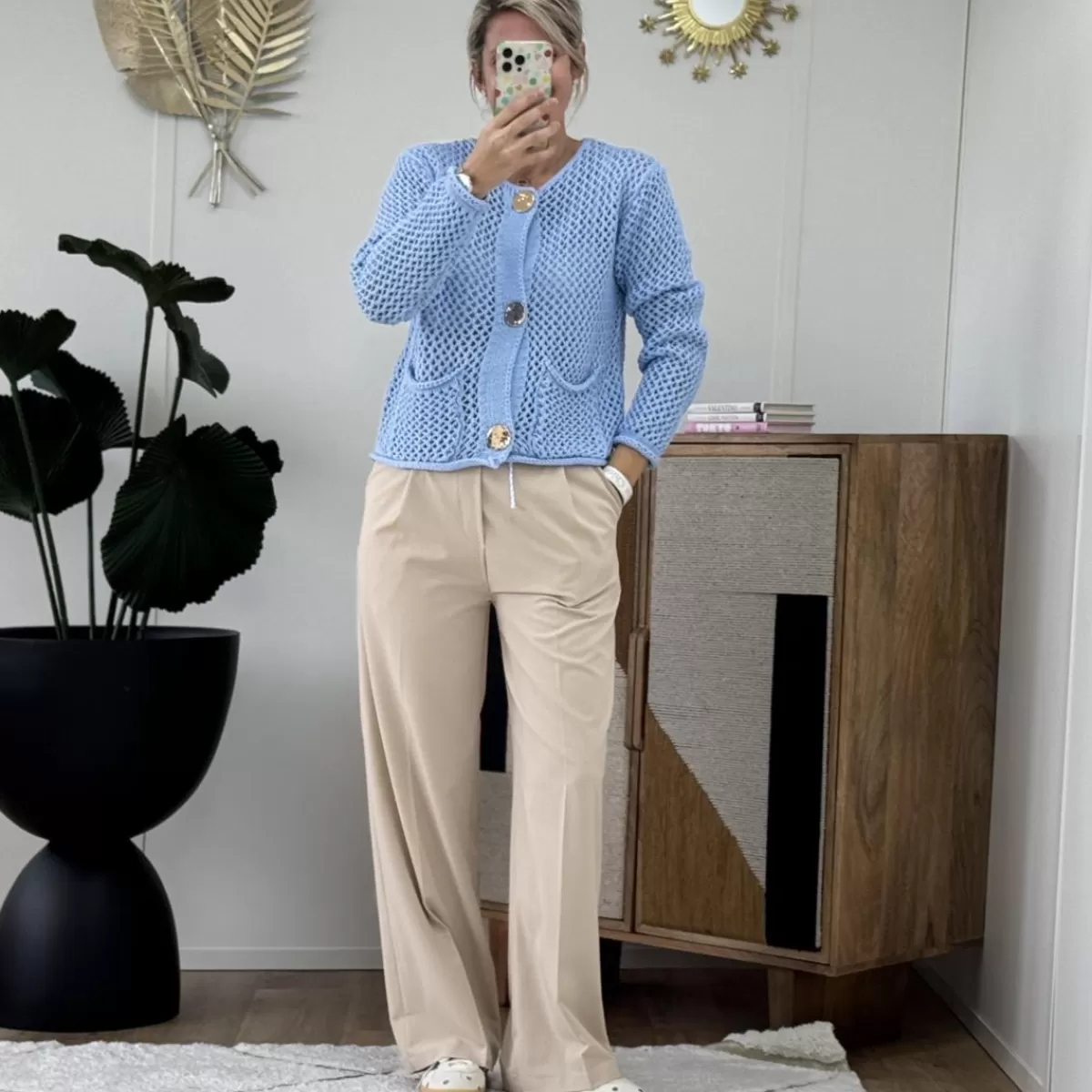 Gilet Justine bleu<Le Dressing de Sarah D Cheap