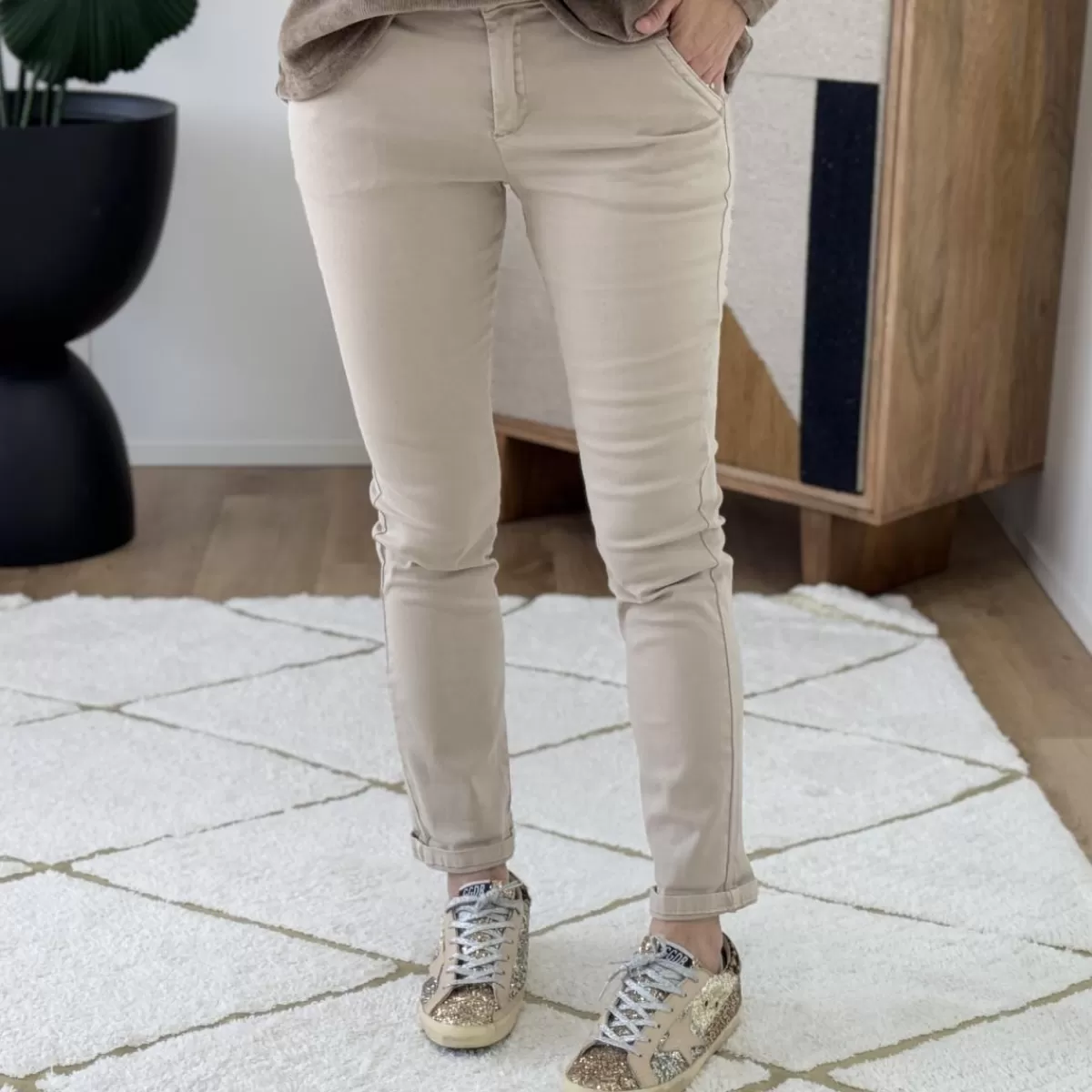 Jean chino beige<Le Dressing de Sarah D Hot