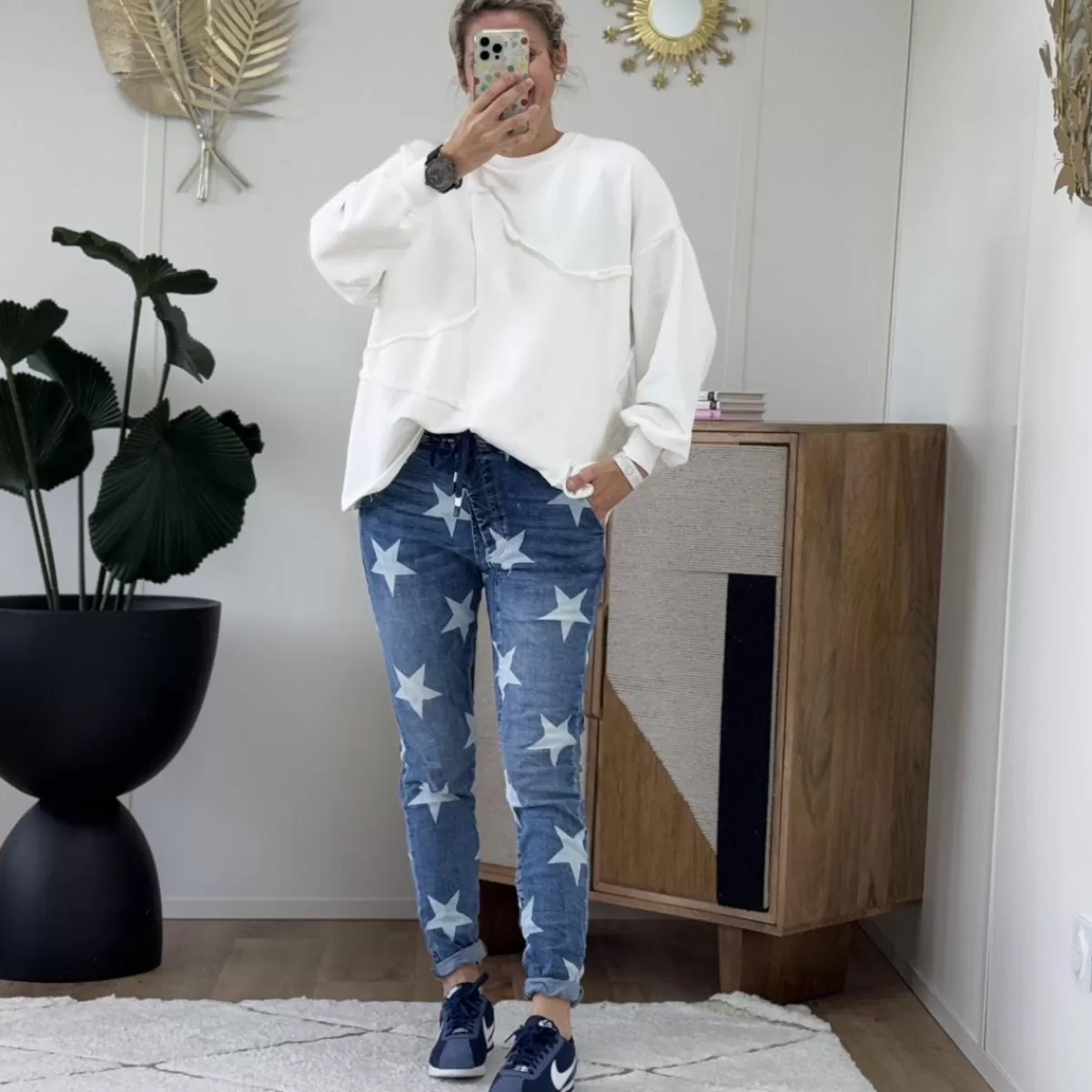 Jean Jogg Star (taille grand)<Le Dressing de Sarah D Online