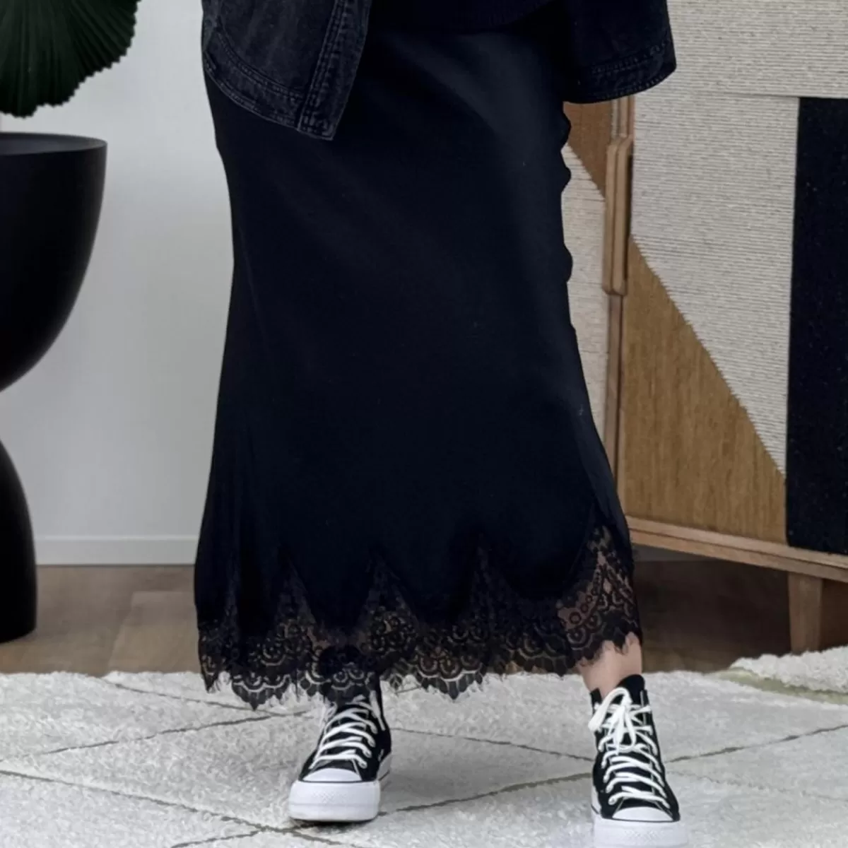 Jupe longue dentelle noire<Le Dressing de Sarah D Cheap