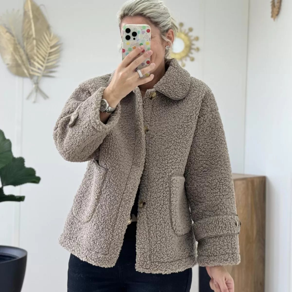 Manteau Baptiste taupe<Le Dressing de Sarah D Outlet