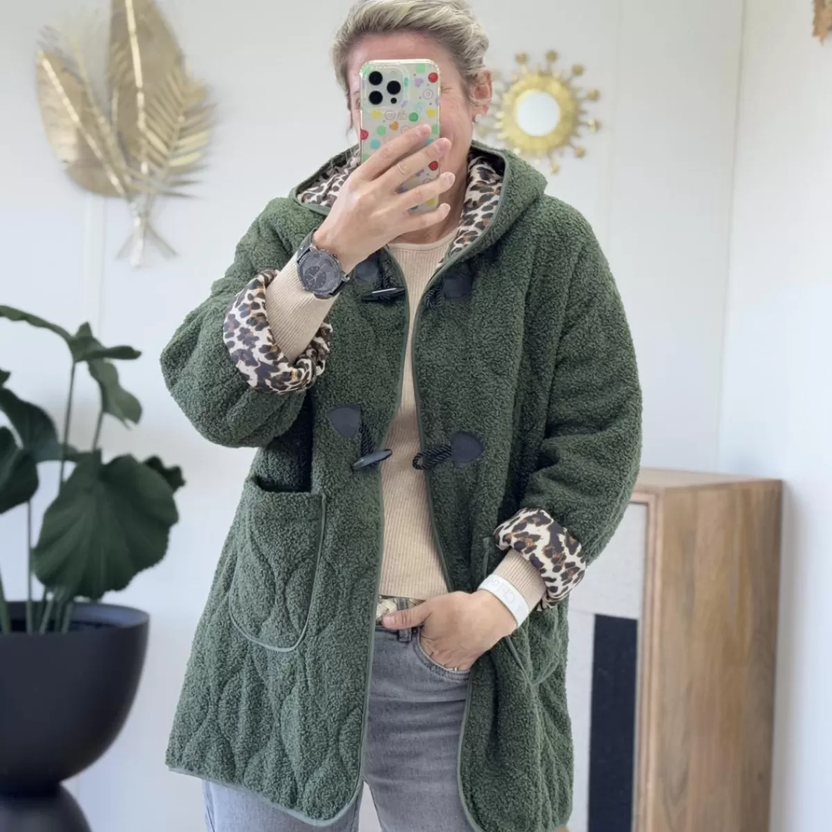 Manteau Kris kaki<Le Dressing de Sarah D Discount