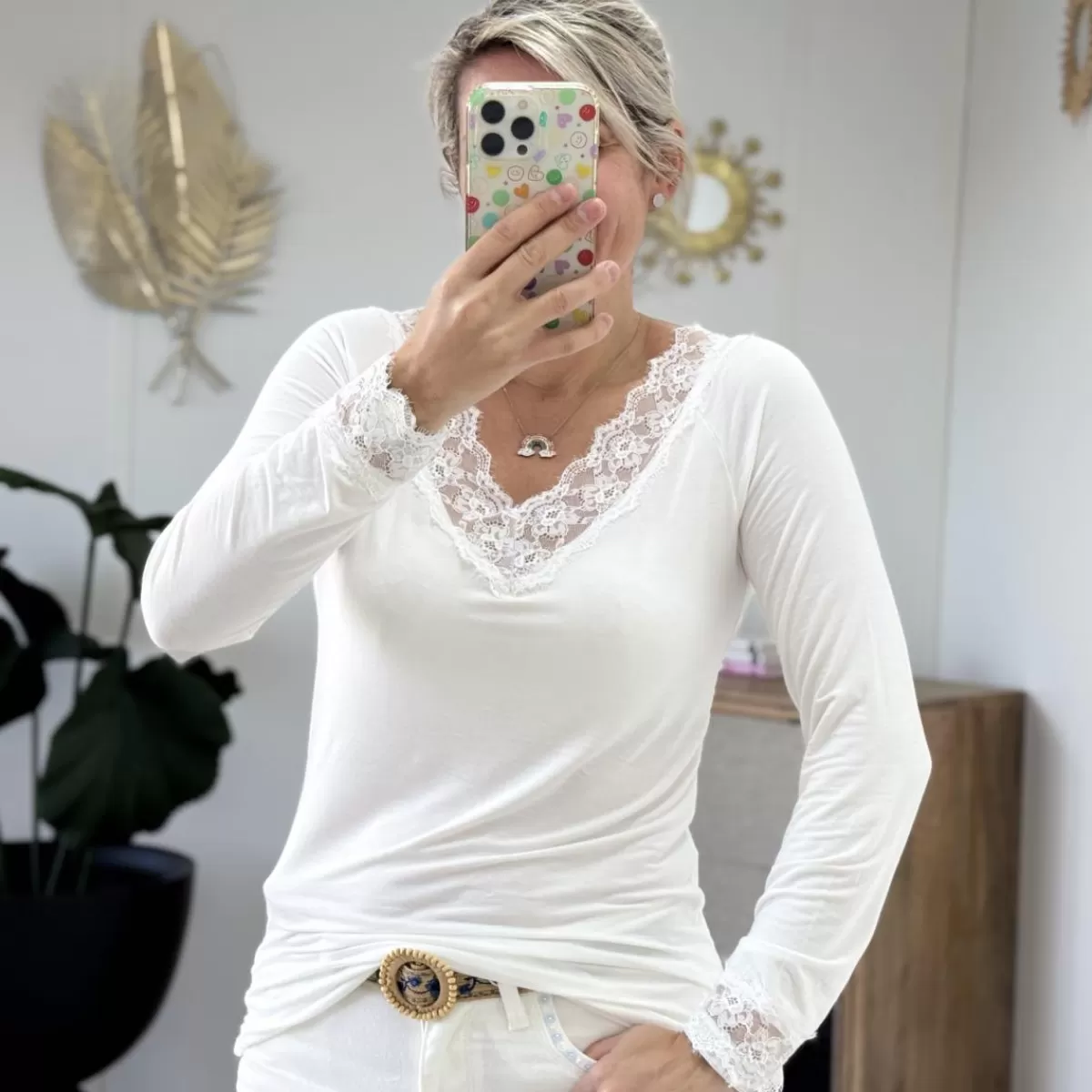 nouveau Sous pull blanc<Le Dressing de Sarah D Discount