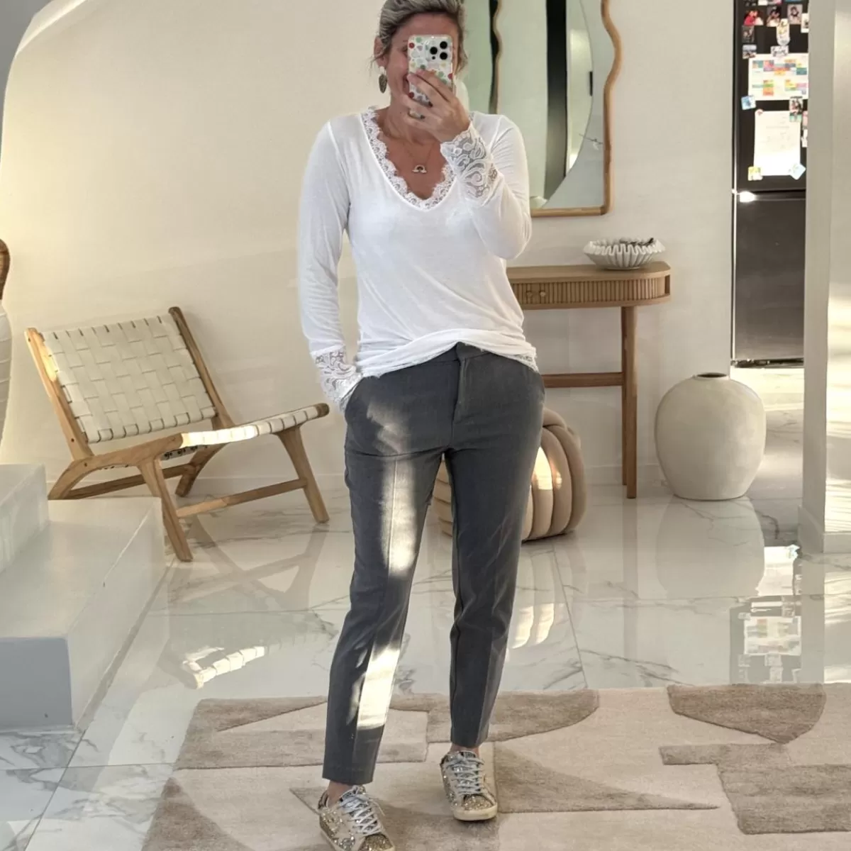 Nouveau Sous pull blanc dentelle<Le Dressing de Sarah D Cheap