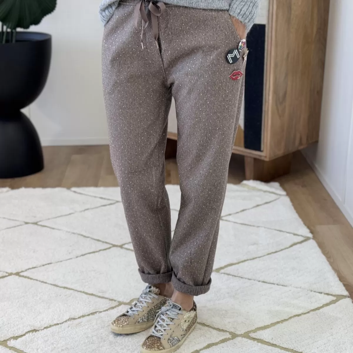 Pantalon Aaron taupe<Le Dressing de Sarah D Cheap