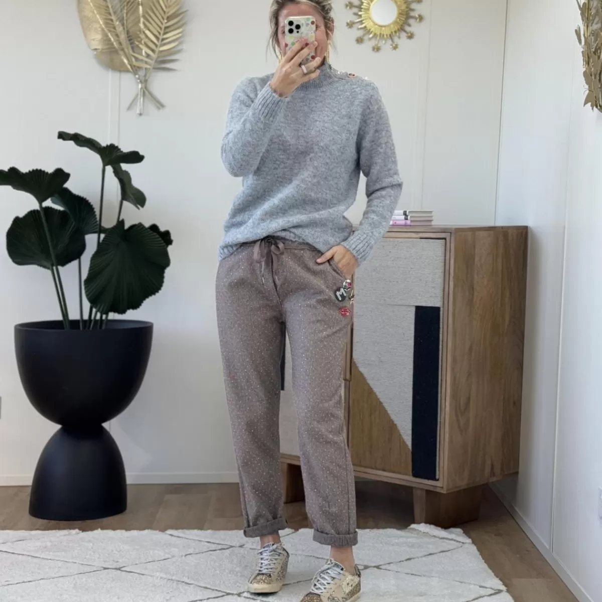 Pantalon Aaron taupe<Le Dressing de Sarah D Cheap