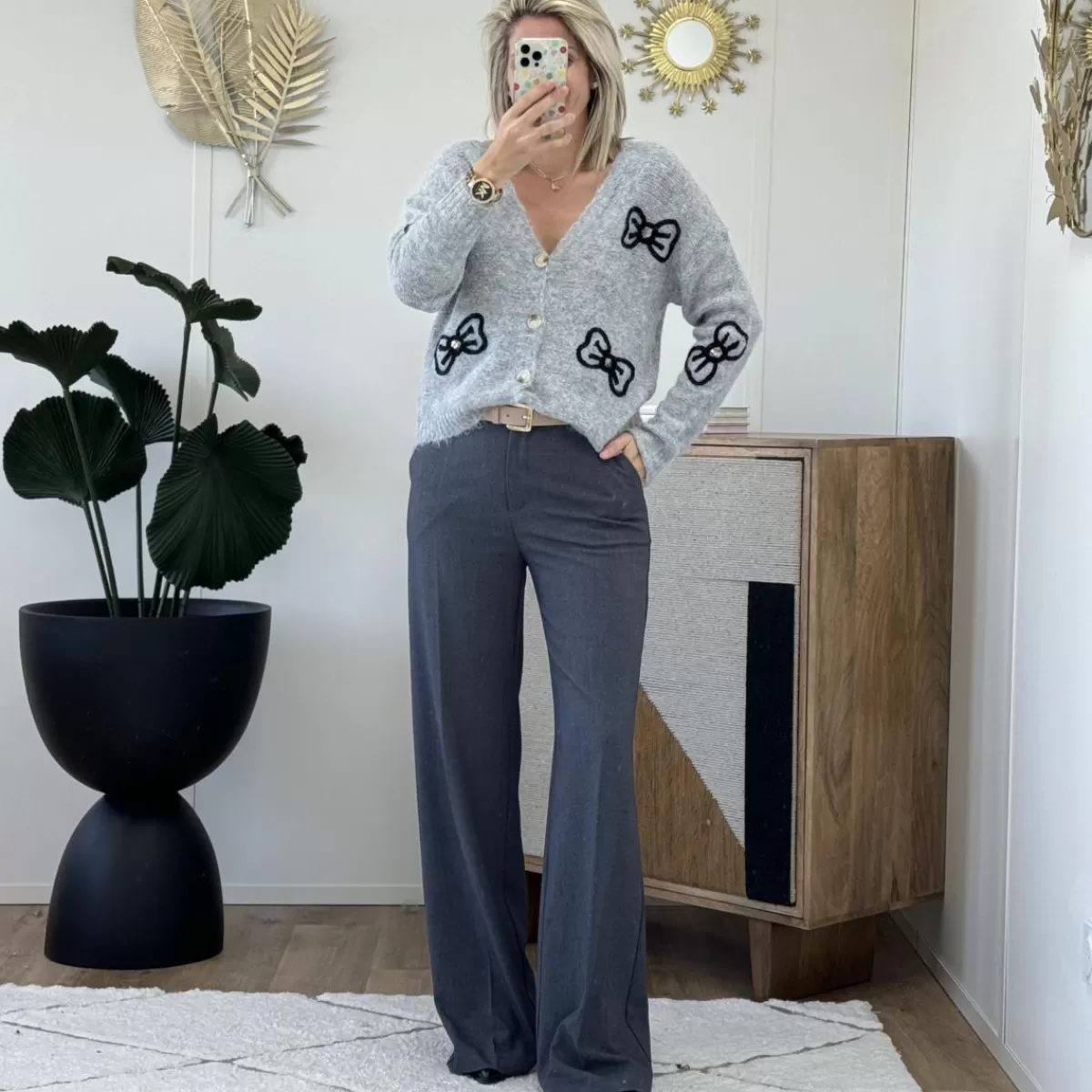 Pantalon Alessandra gris<Le Dressing de Sarah D Outlet