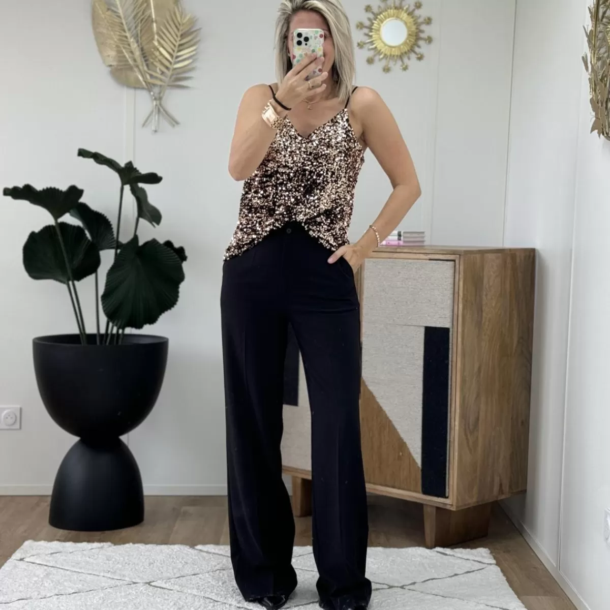 Pantalon Alessandra noir<Le Dressing de Sarah D Fashion