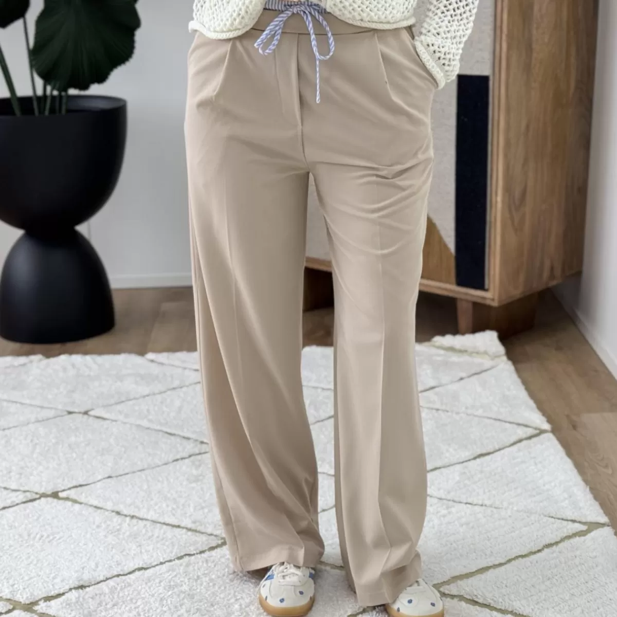 Pantalon Nikkie beige<Le Dressing de Sarah D Clearance