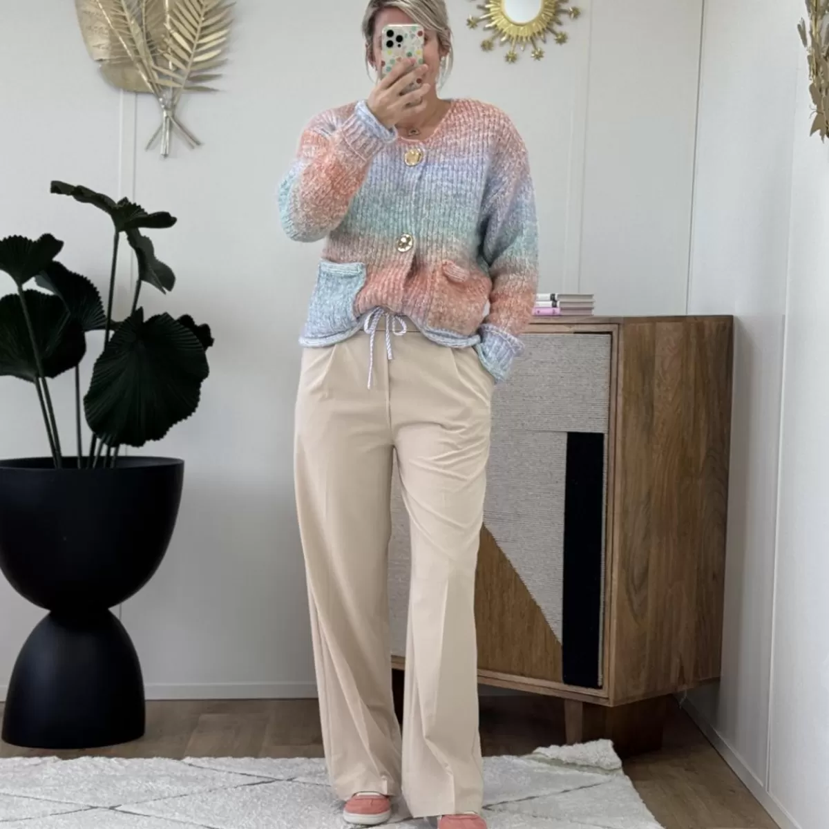 Pantalon Nikkie beige<Le Dressing de Sarah D Clearance