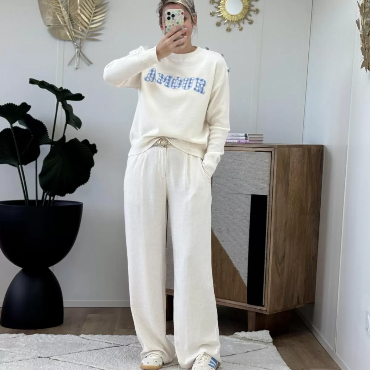 Pantalon Victoire écru<Le Dressing de Sarah D Hot