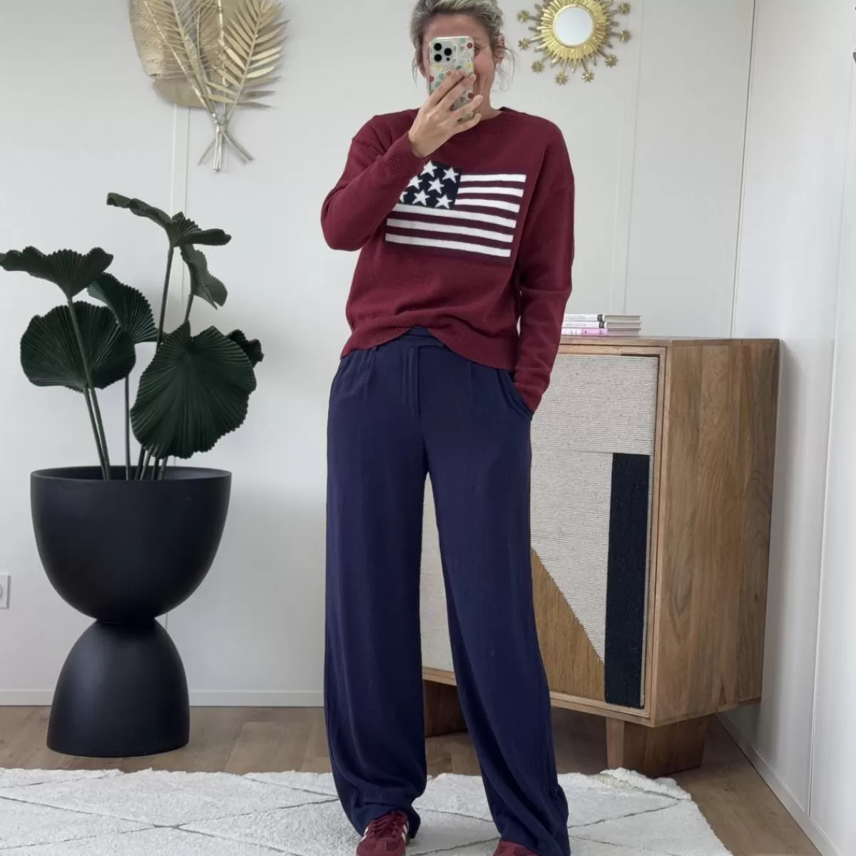 Pantalon Victoire marine<Le Dressing de Sarah D Cheap