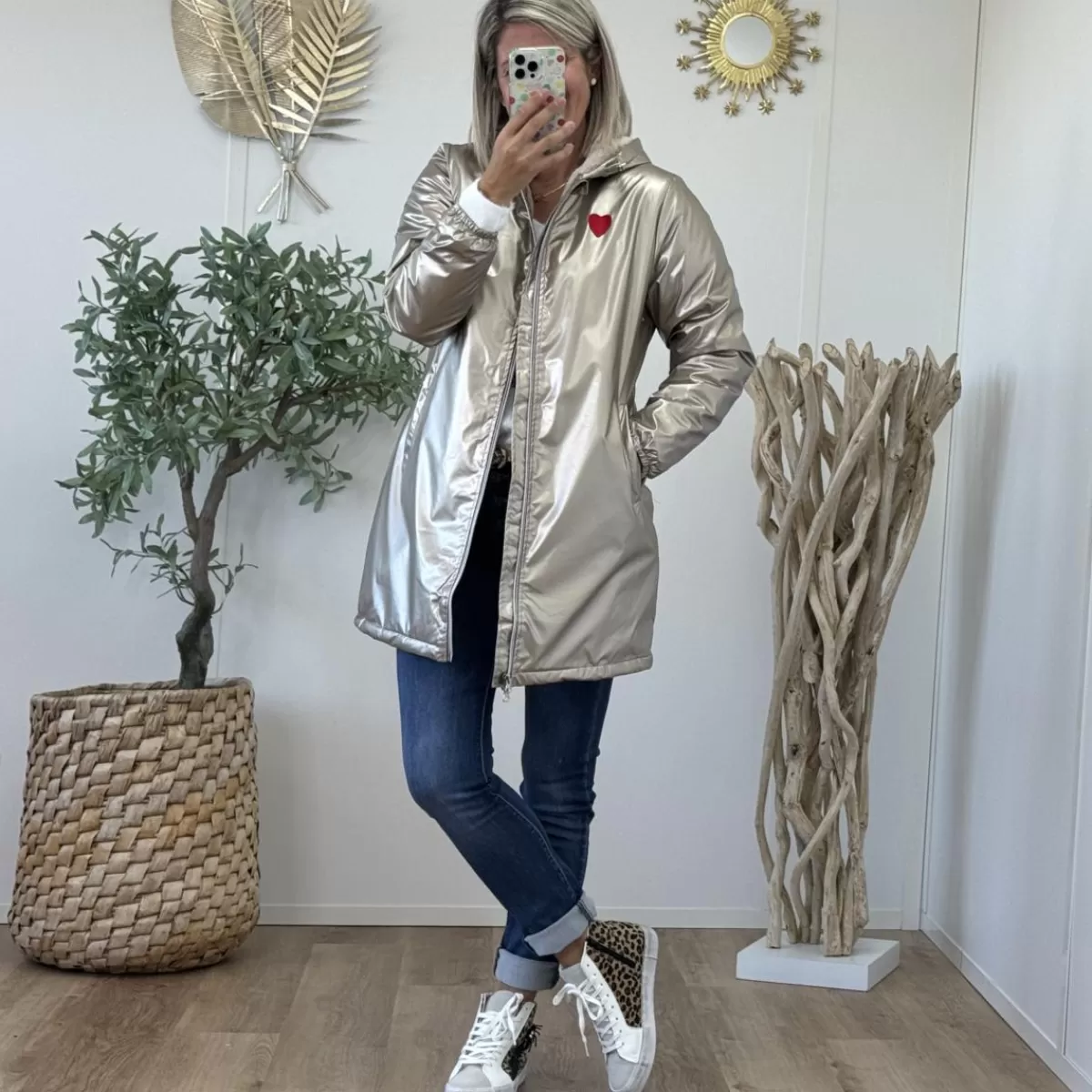Parka Cayden dorée<Le Dressing de Sarah D Store