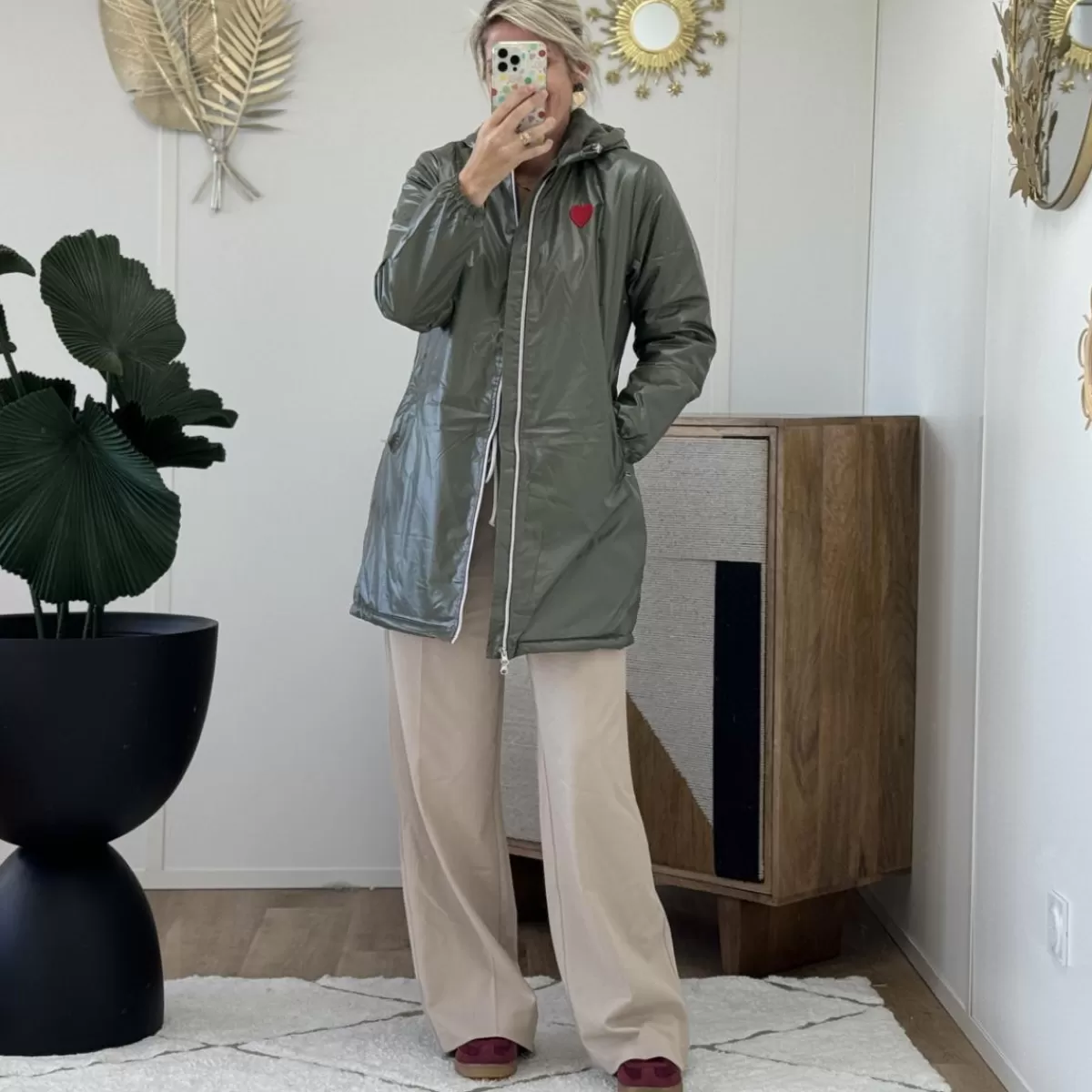 Parka Cayden kaki<Le Dressing de Sarah D Cheap