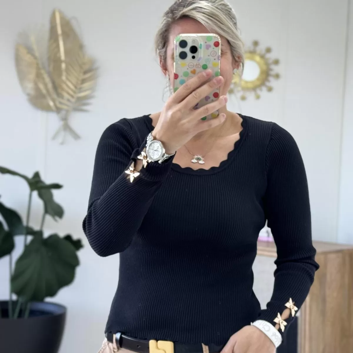 Pull Alexis noir<Le Dressing de Sarah D Hot