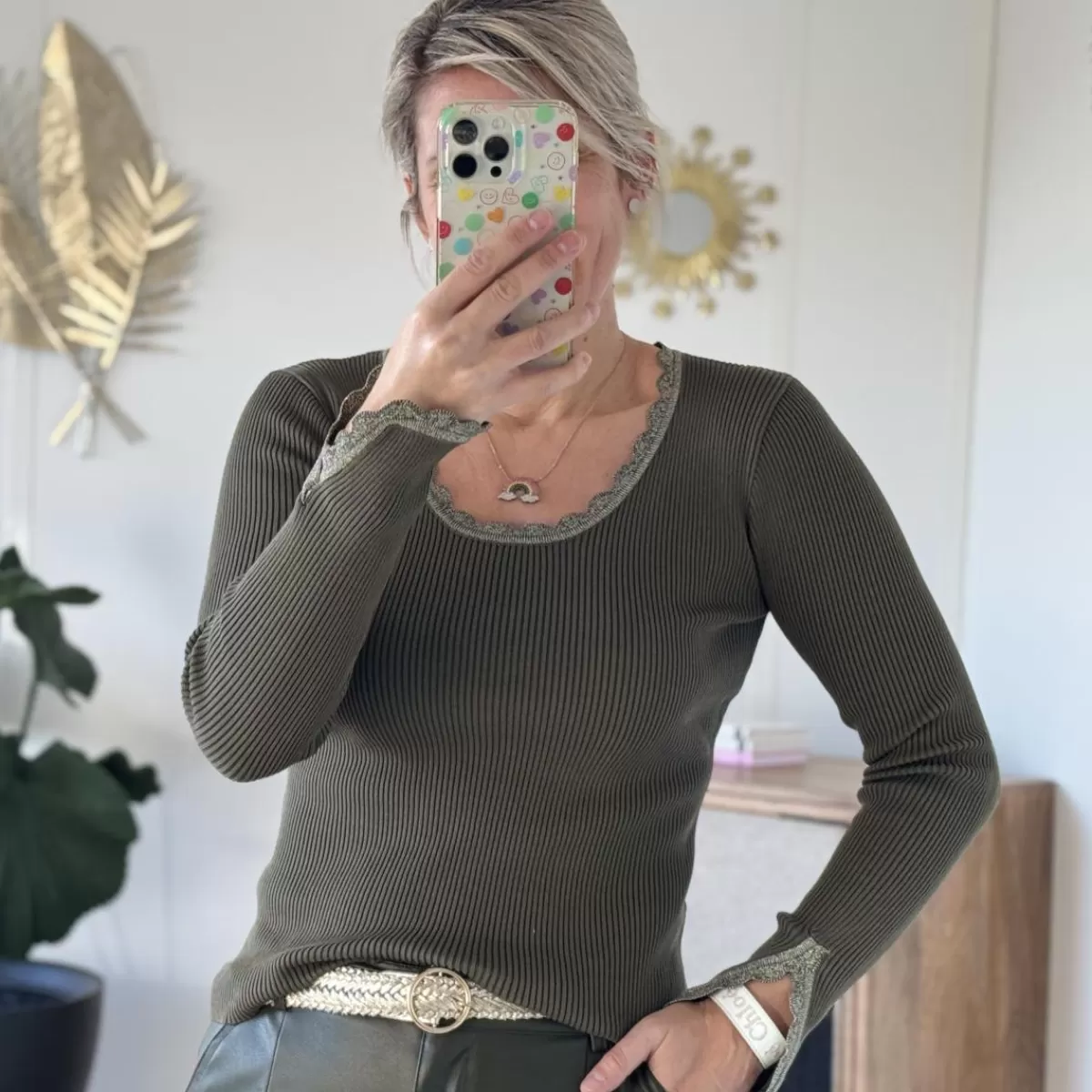 Pull Anna kaki<Le Dressing de Sarah D Online