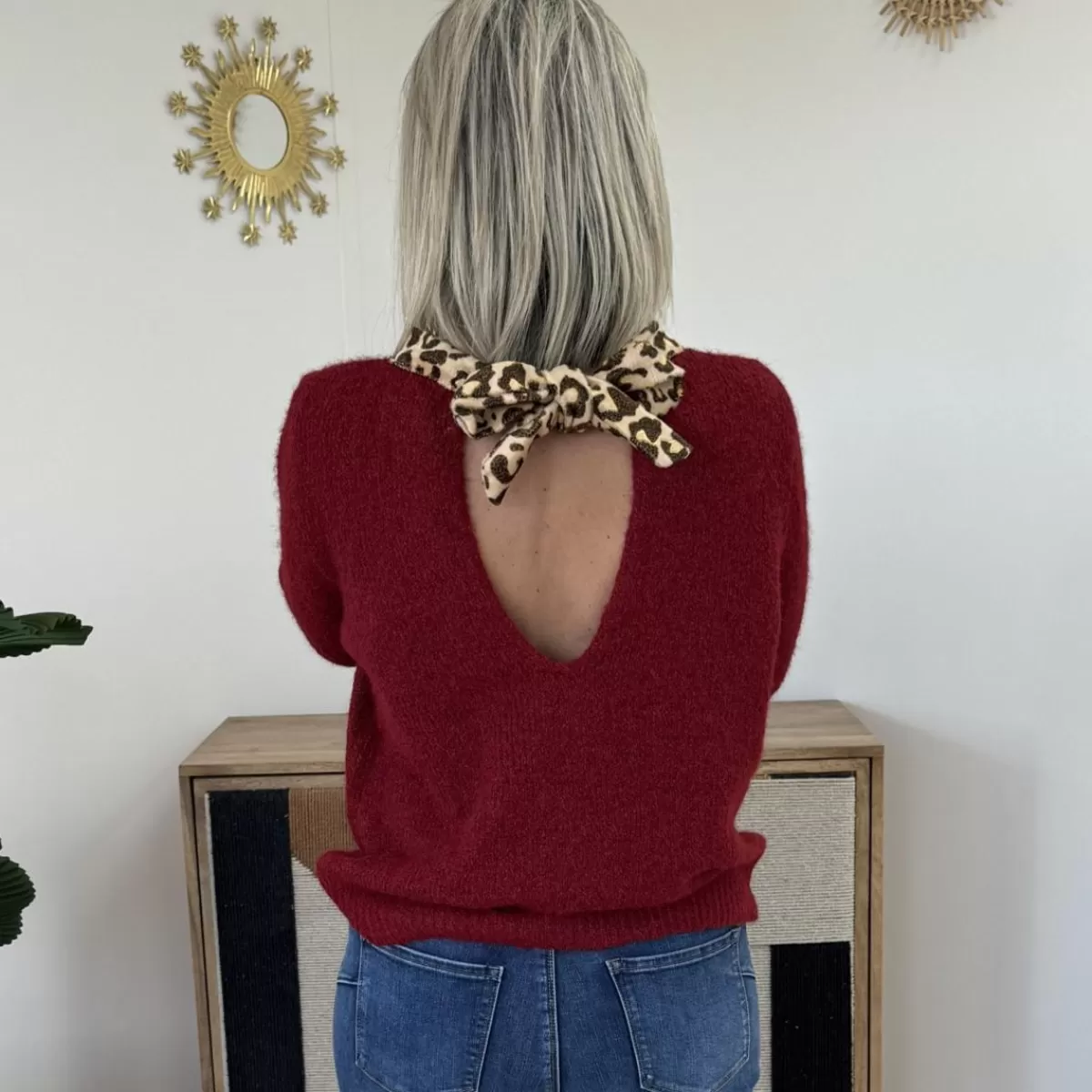 Pull Annalie bordeaux<Le Dressing de Sarah D Online