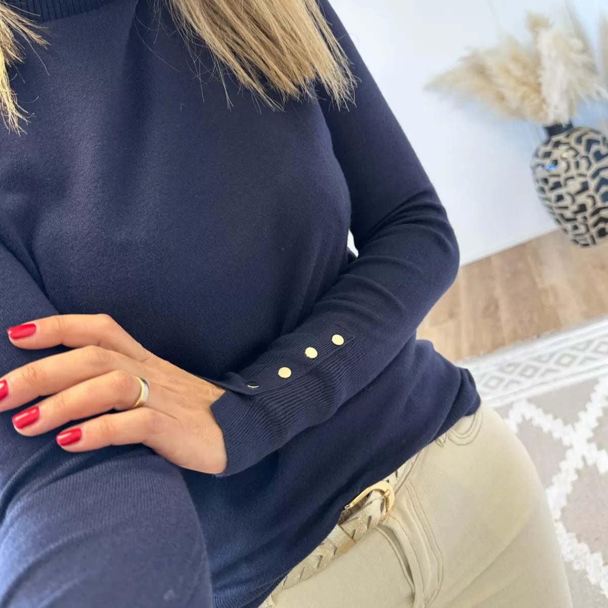 Pull Clothilde marine<Le Dressing de Sarah D Discount