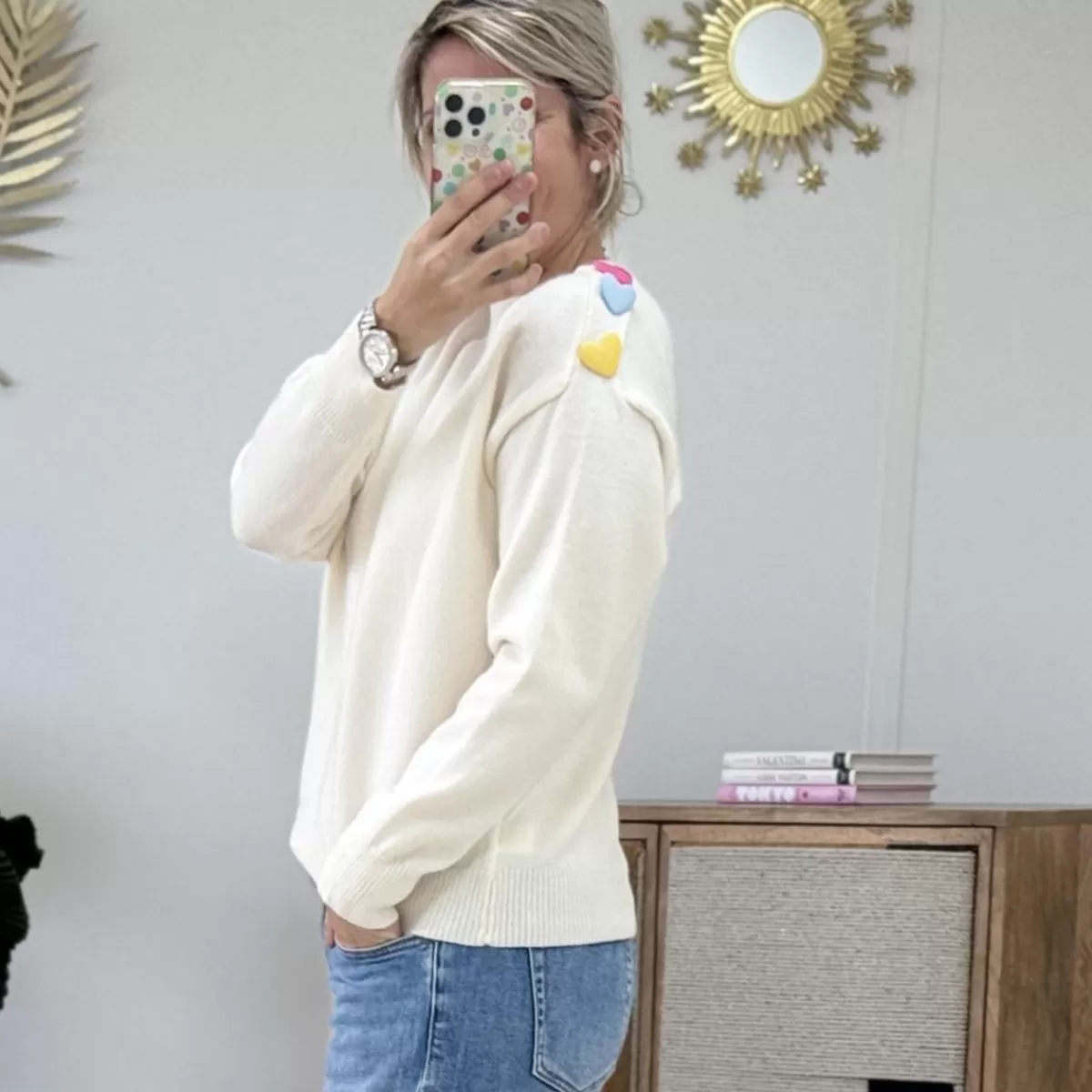 Pull Emilie blanc<Le Dressing de Sarah D Hot