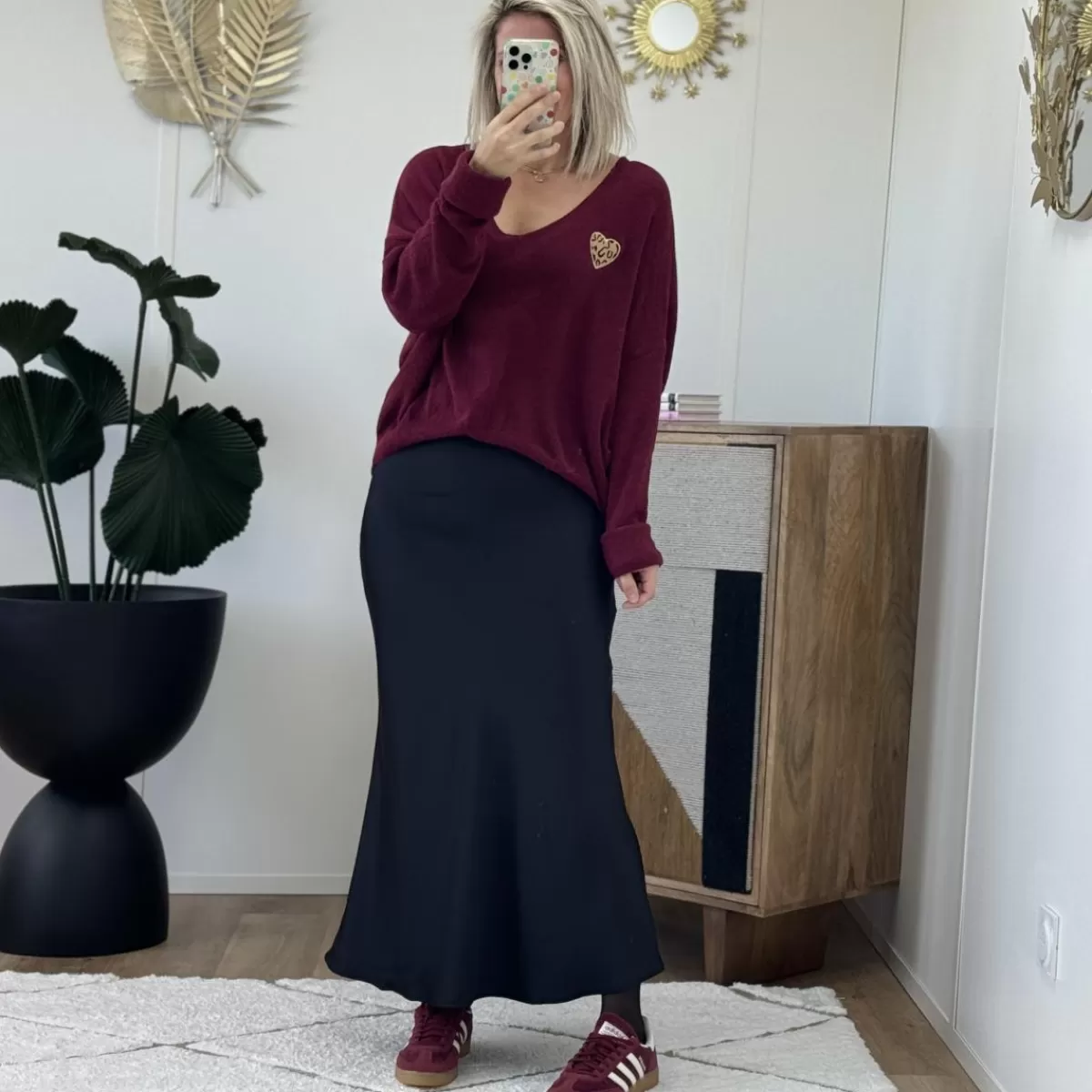 Pull Flavie bordeaux<Le Dressing de Sarah D Discount