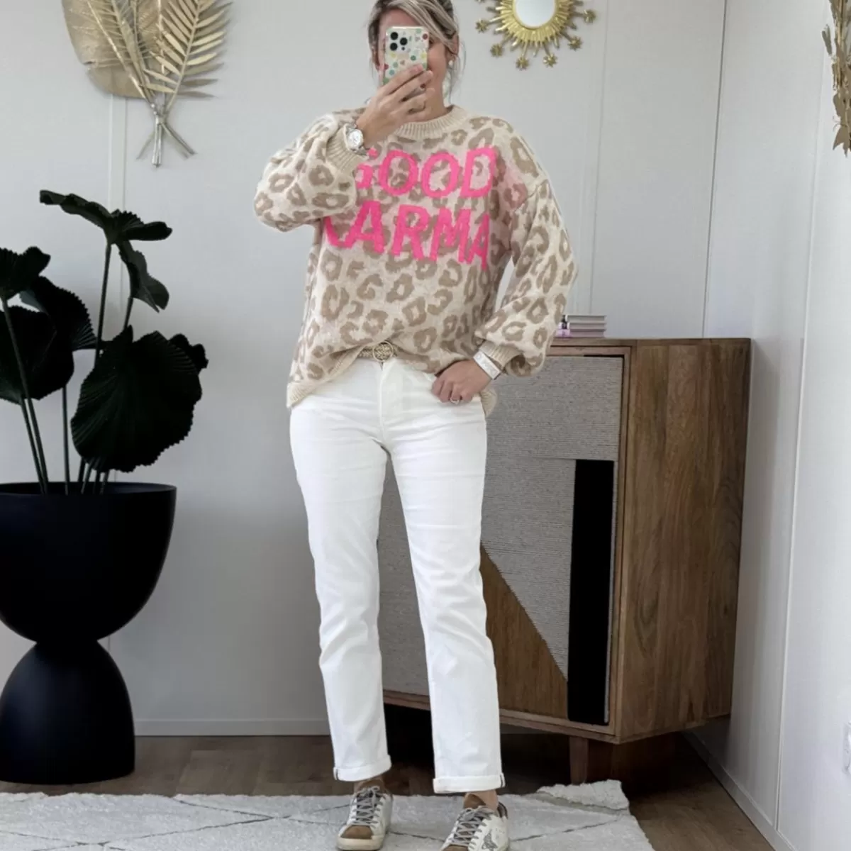 Pull Good karma ecru beige<Le Dressing de Sarah D Cheap