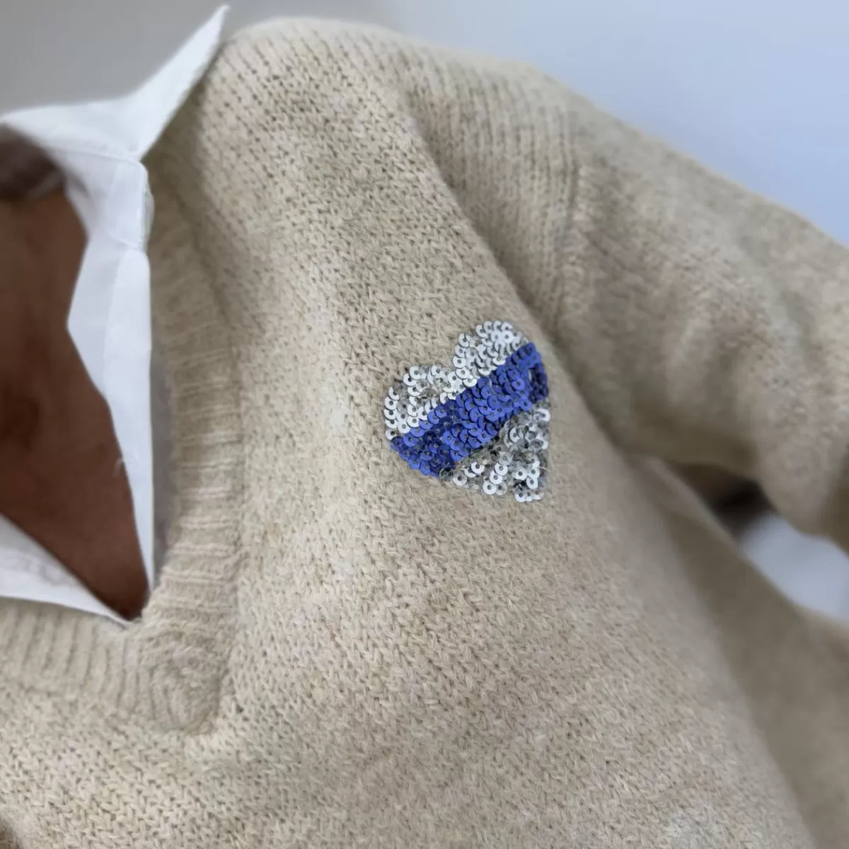 Pull Harlow ecru<Le Dressing de Sarah D Store