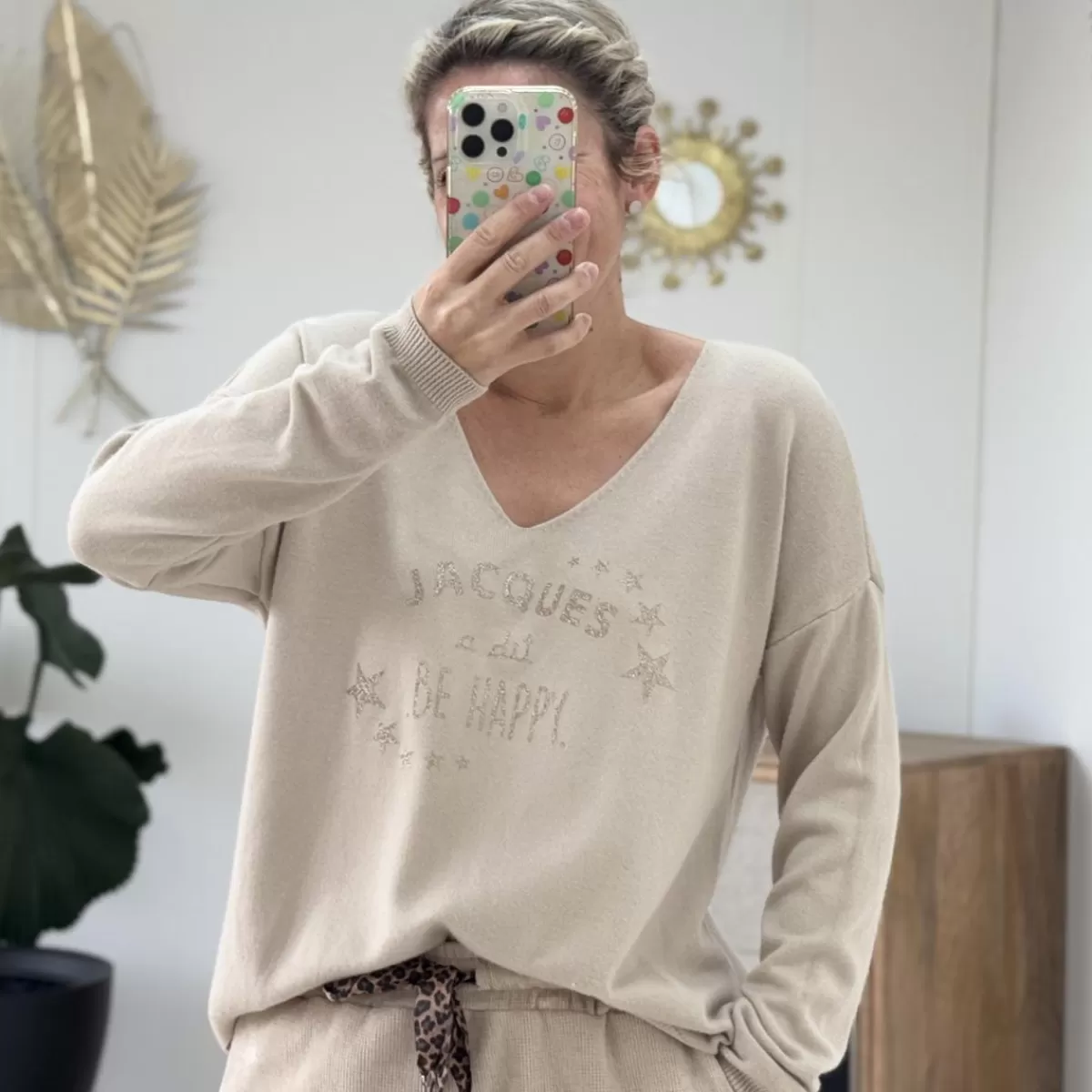 Pull Jacques beige<Le Dressing de Sarah D Best Sale