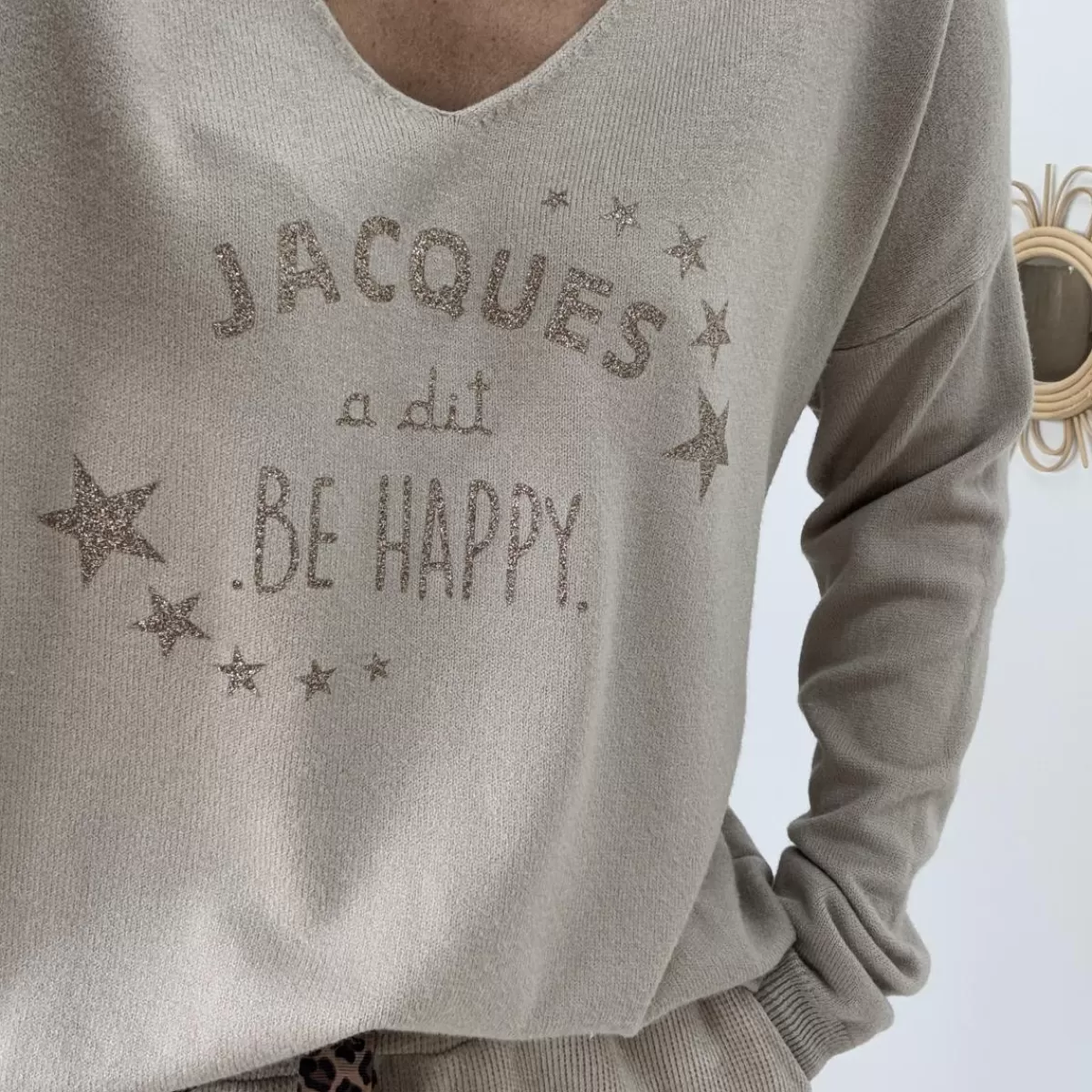 Pull Jacques beige<Le Dressing de Sarah D Best Sale