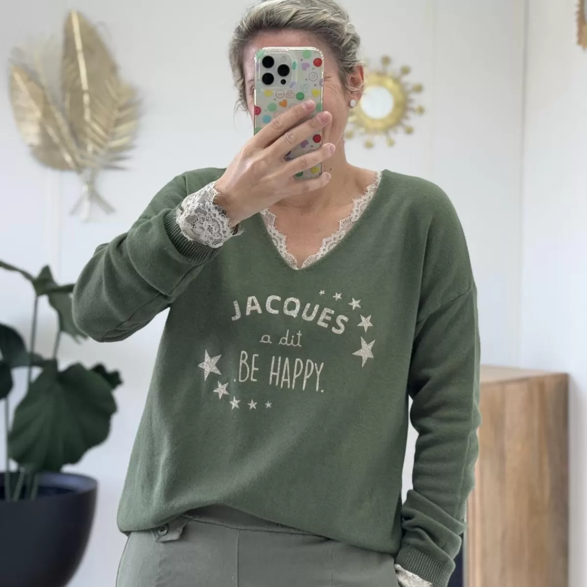 Pull Jacques kaki<Le Dressing de Sarah D Fashion