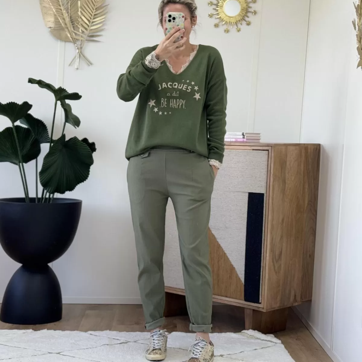 Pull Jacques kaki<Le Dressing de Sarah D Fashion