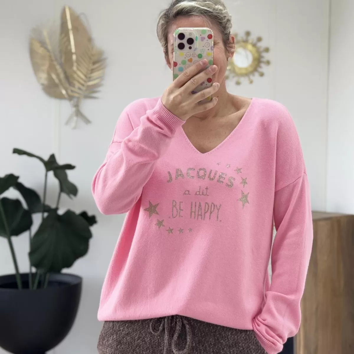 Pull Jacques rose<Le Dressing de Sarah D Best Sale
