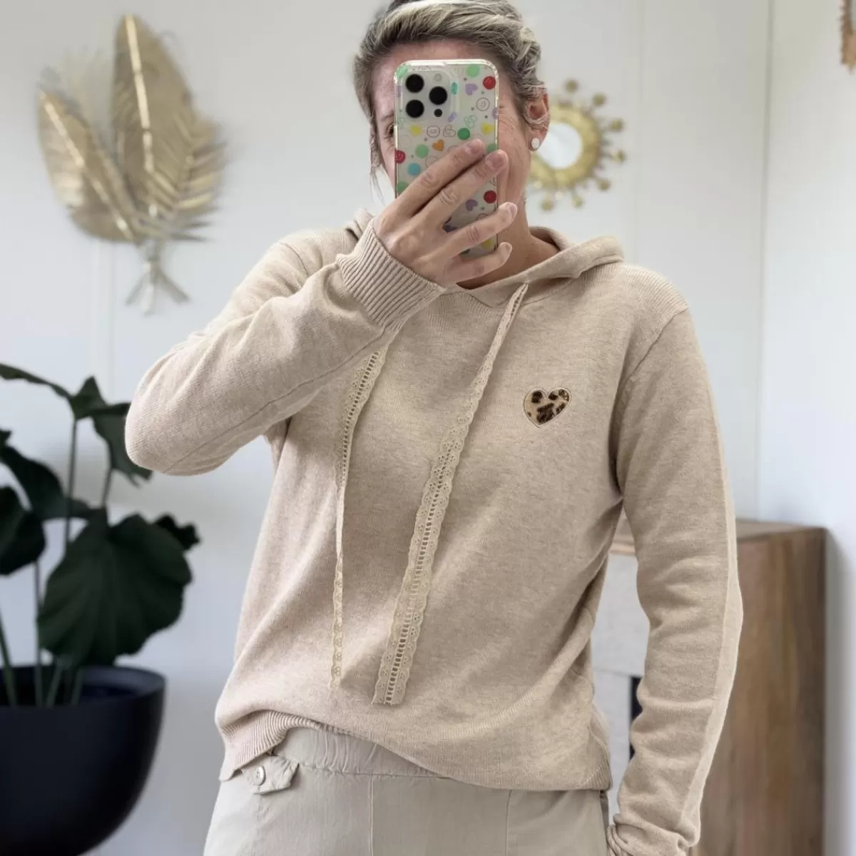 Pull Joy beige<Le Dressing de Sarah D Best