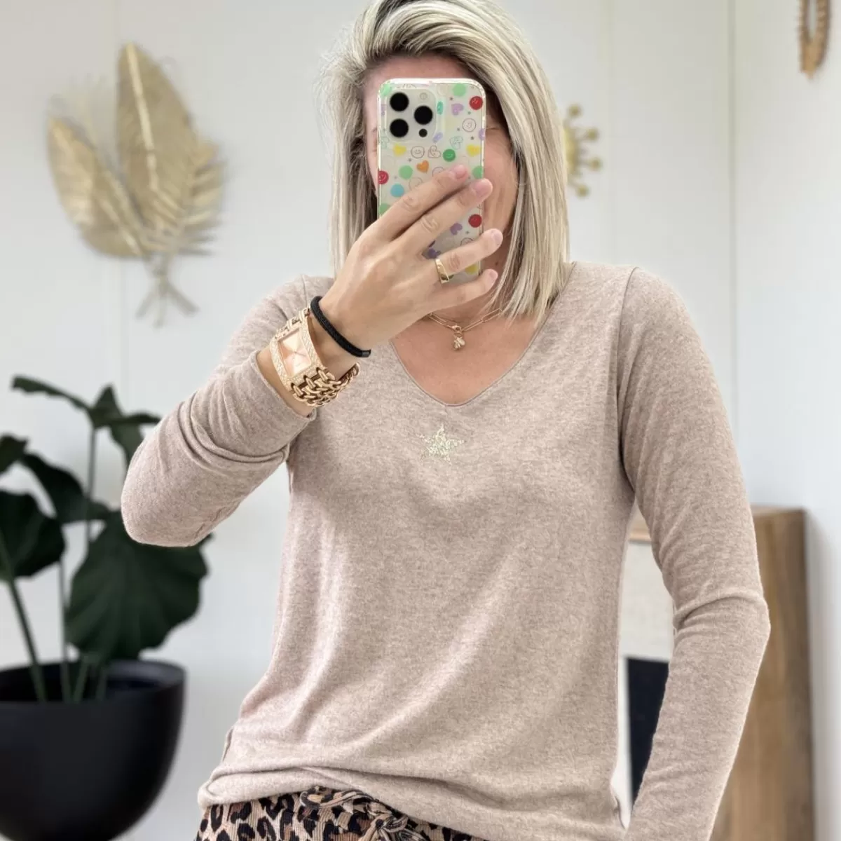 Pull Katarina beige<Le Dressing de Sarah D Online