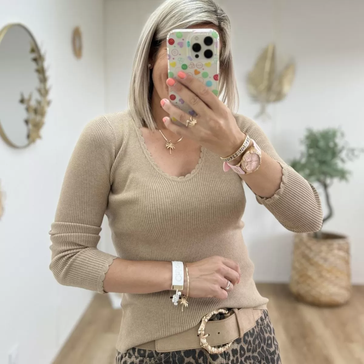 Pull Lola camel<Le Dressing de Sarah D Outlet