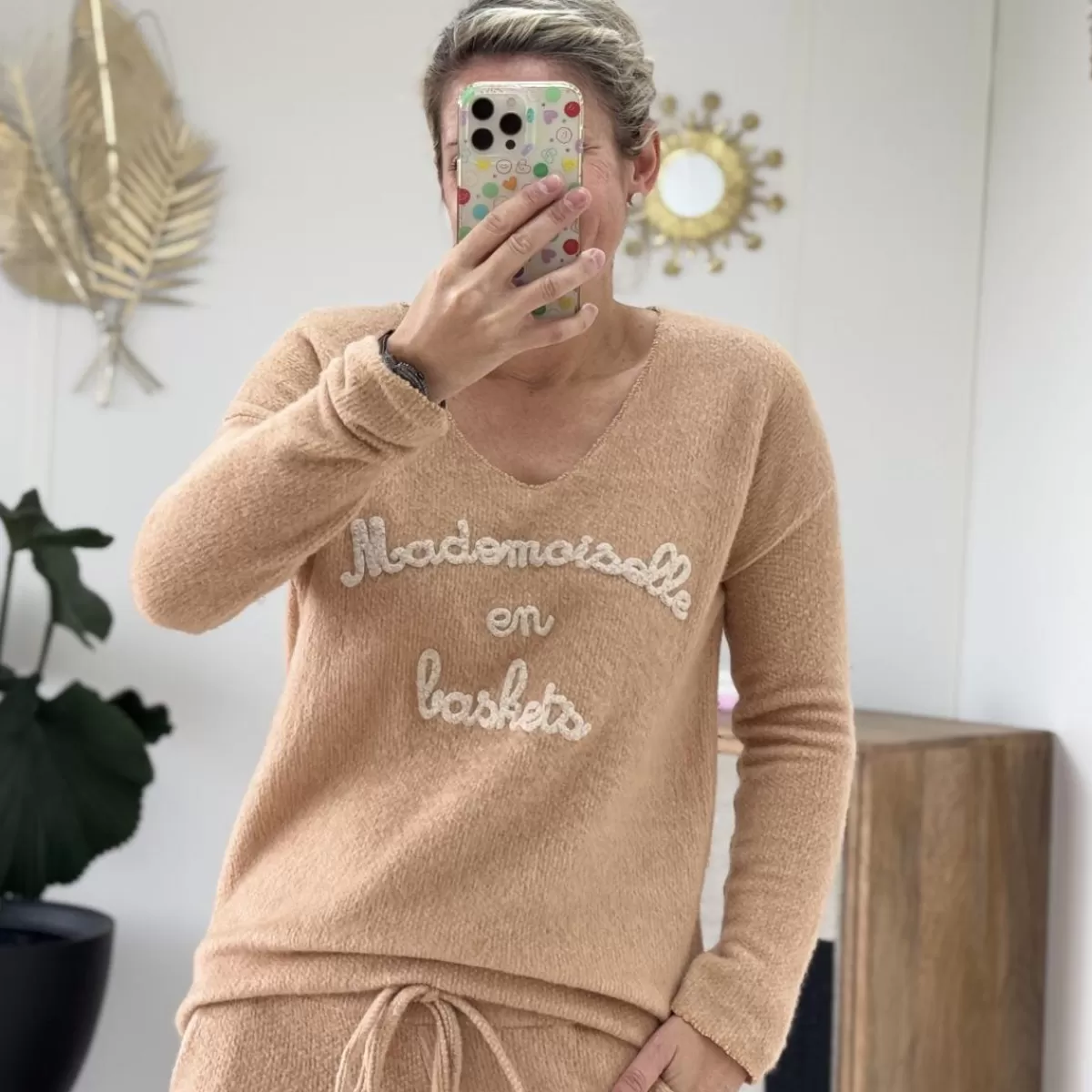 Pull Mlle camel<Le Dressing de Sarah D Outlet