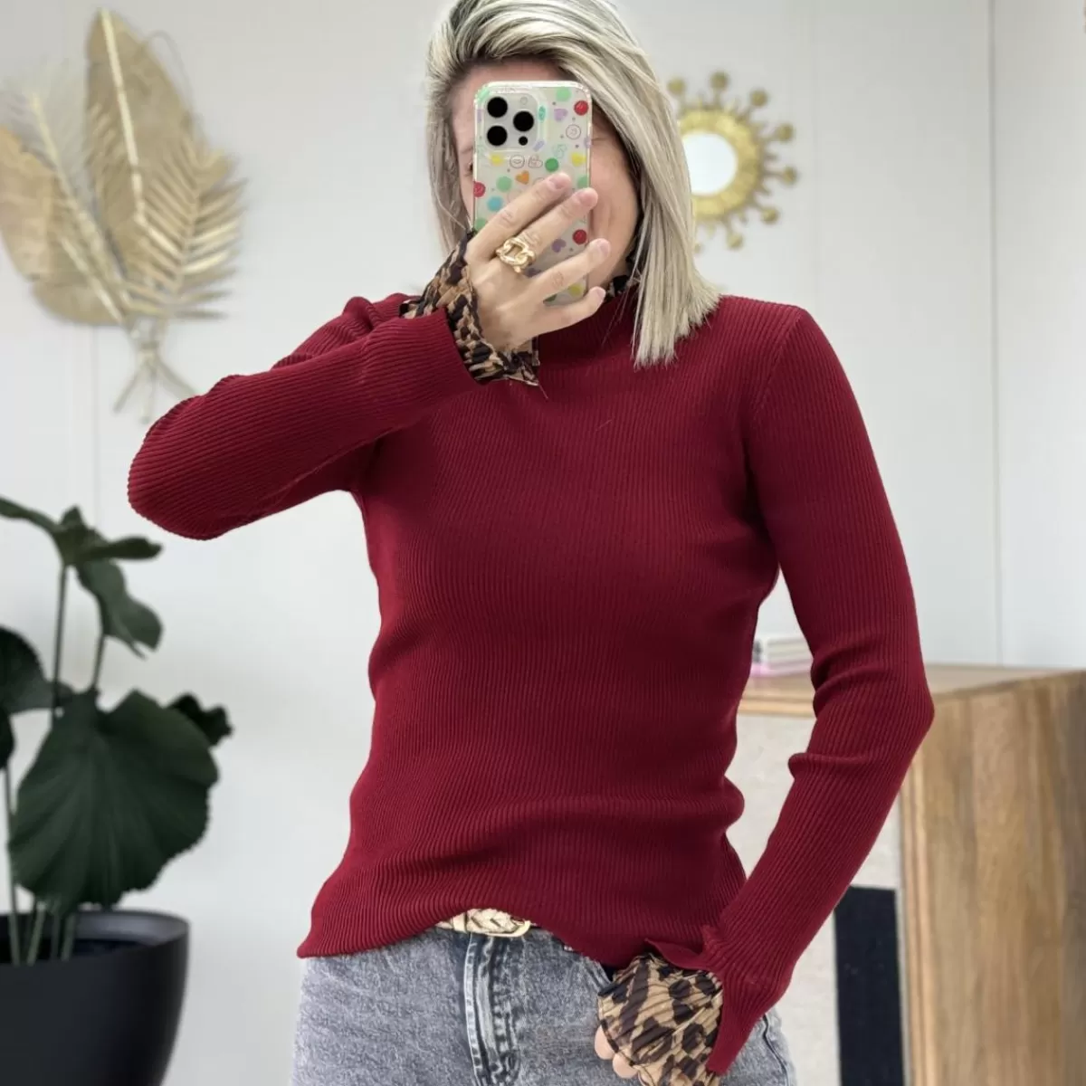 Pull Noé bordeaux<Le Dressing de Sarah D Clearance